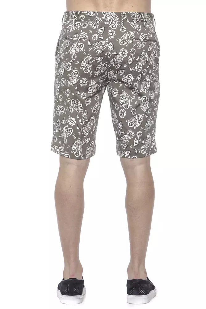 Green Cotton Men's Bermuda Shorts