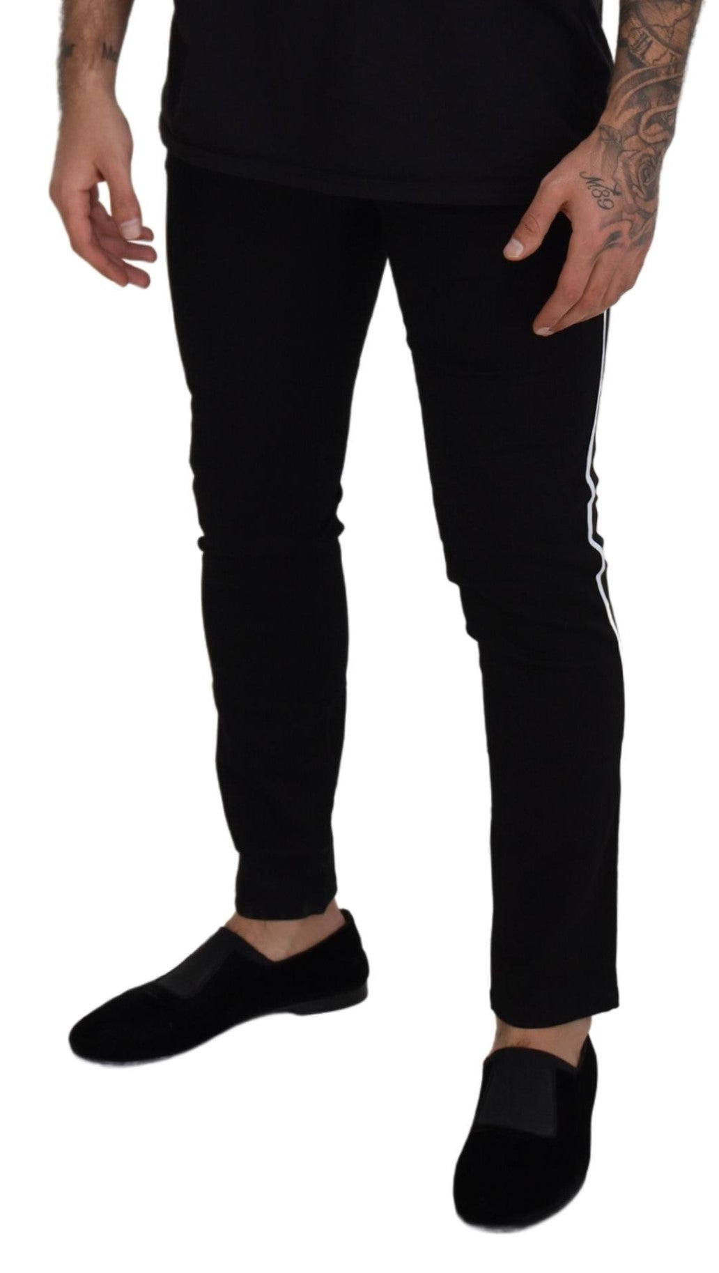 Black Cotton DG Crown Men Denim Jeans