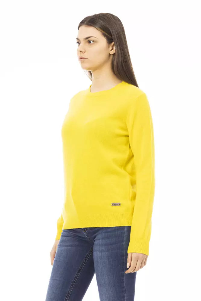 Yellow Cashmere Women Sweater