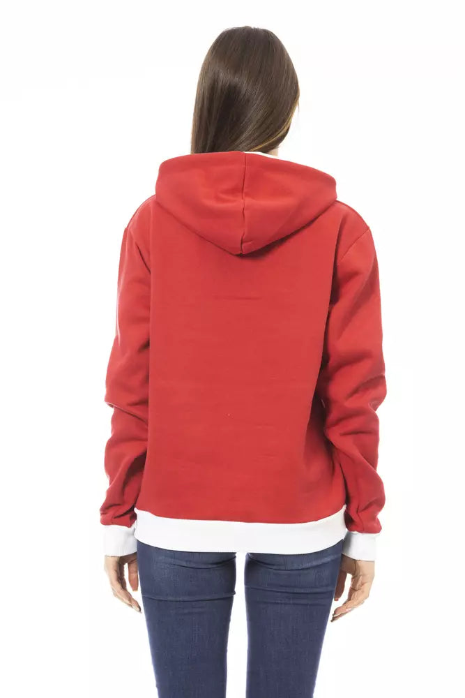 Red Cotton Sweatshirt