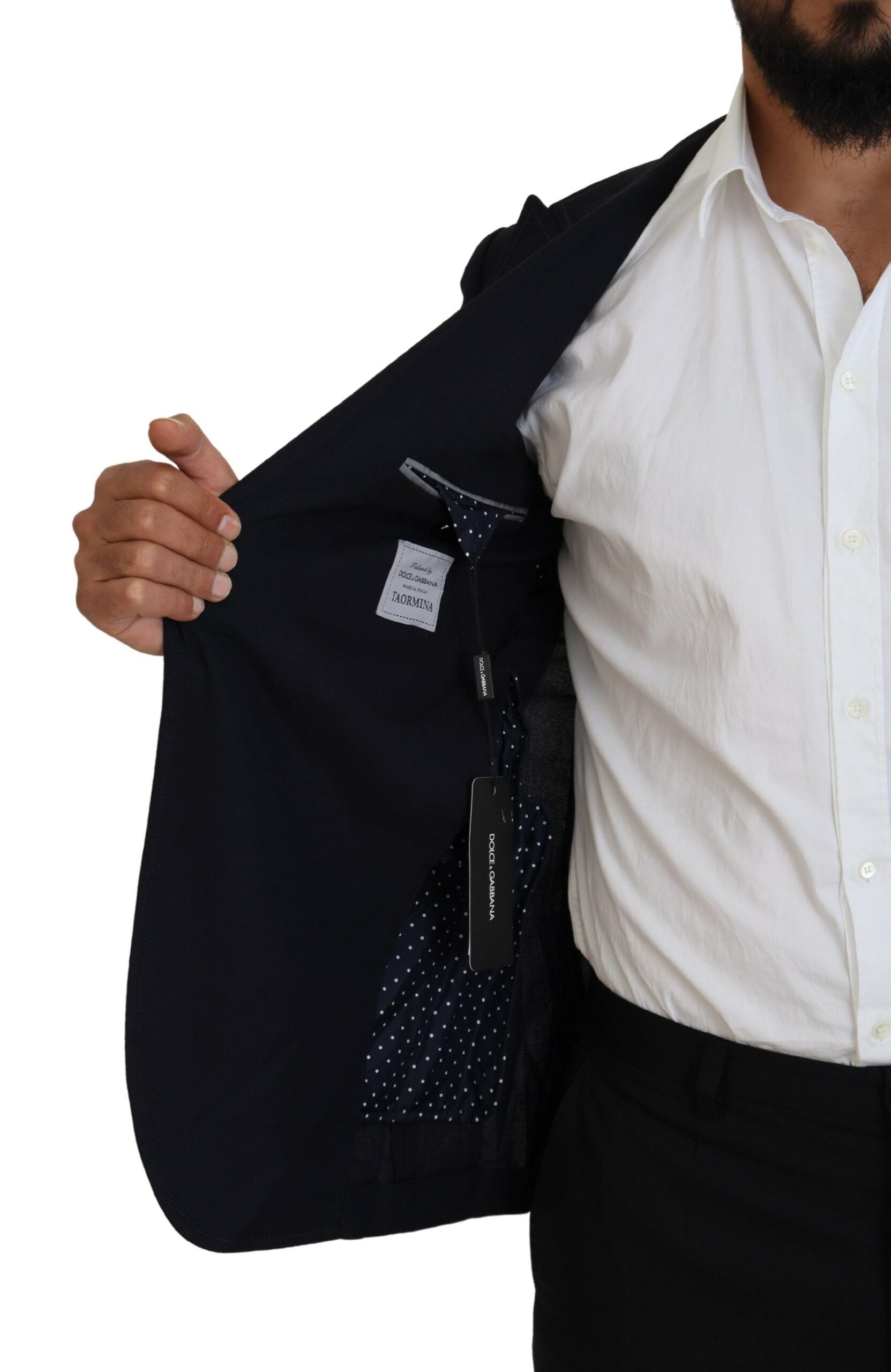 Blue Wool Formal Taormina Blazer