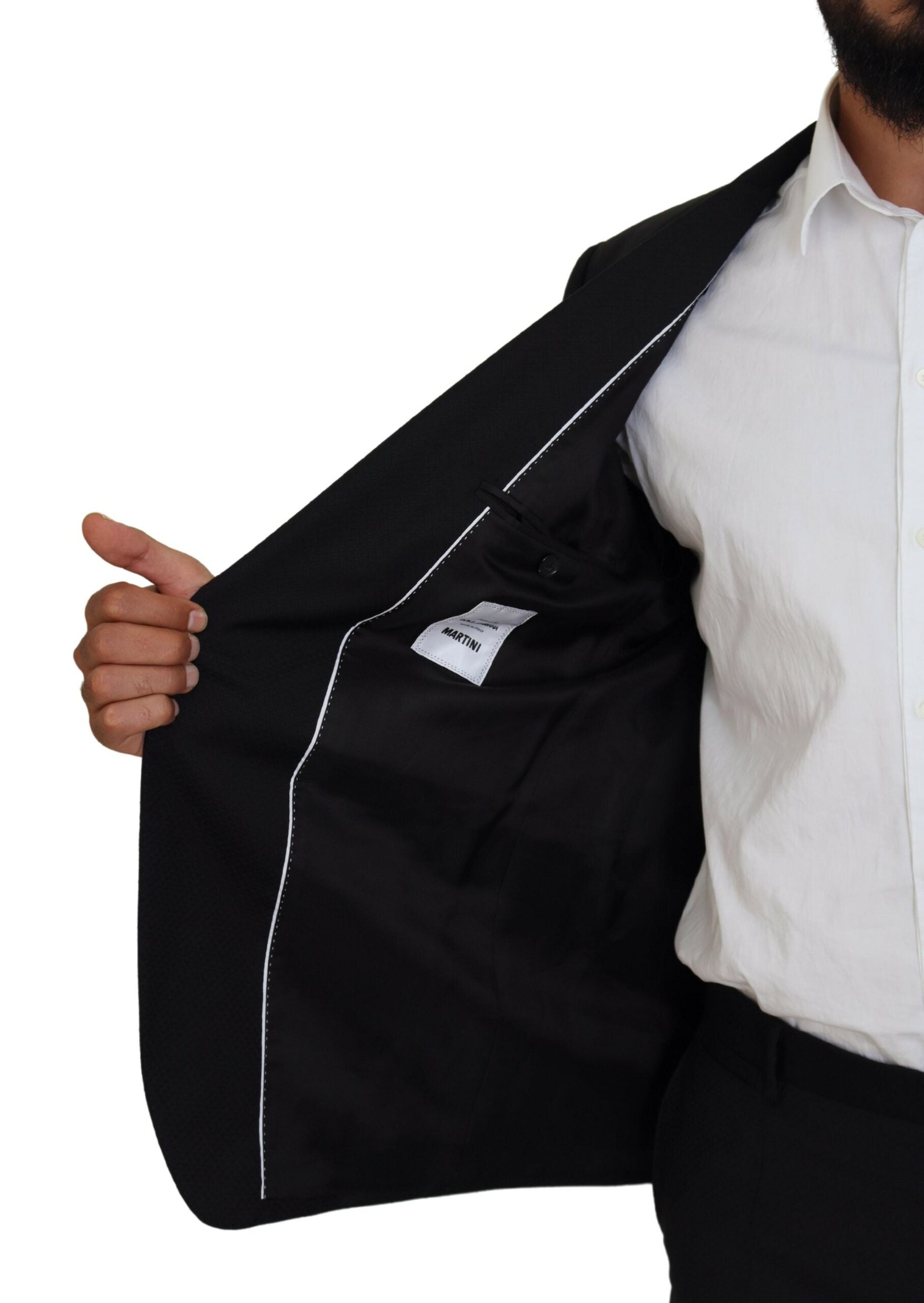 Black Single Breasted 2 Piece MARTINI Suit