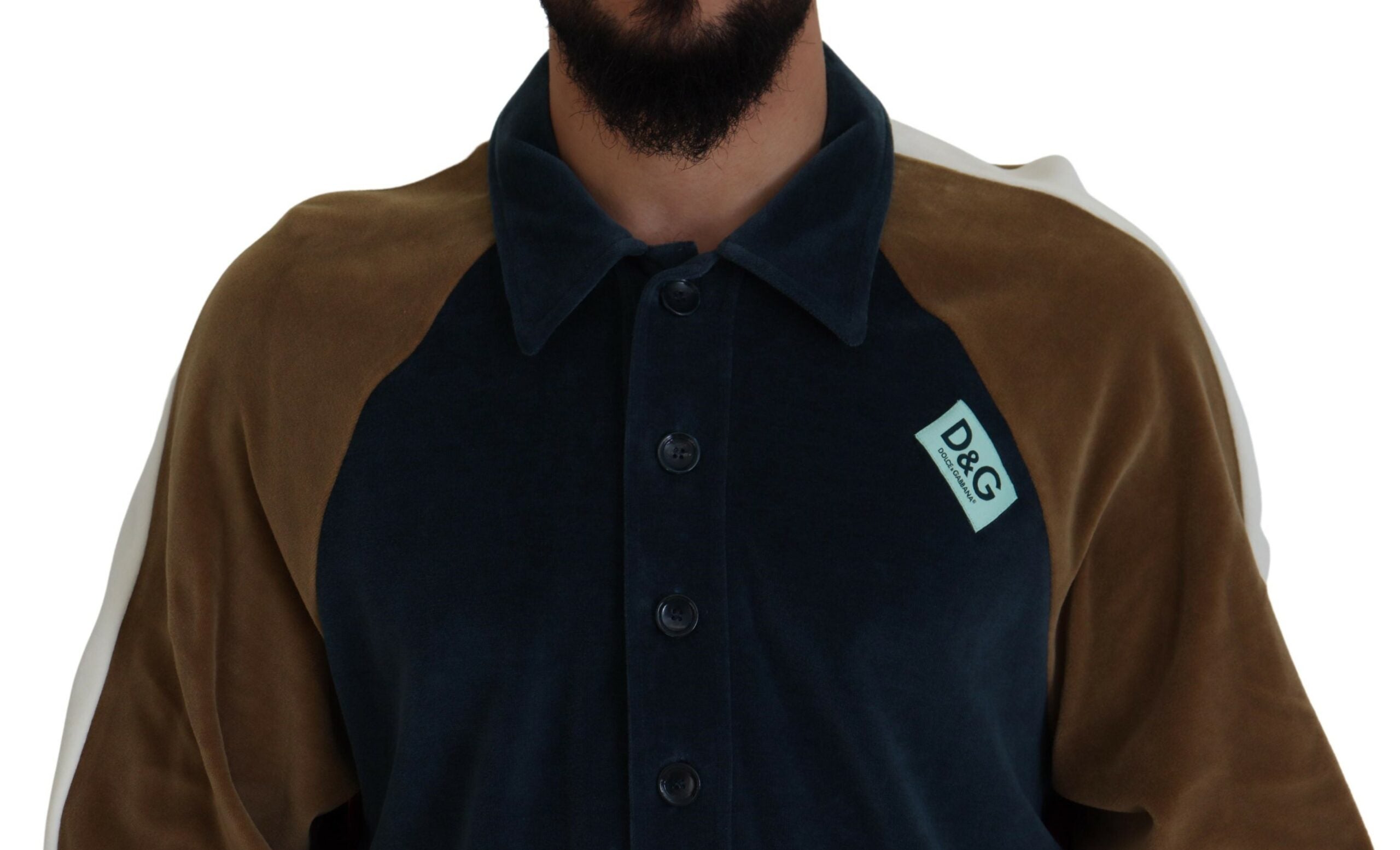 Multicolor Cotton Collared Pullover Sweater