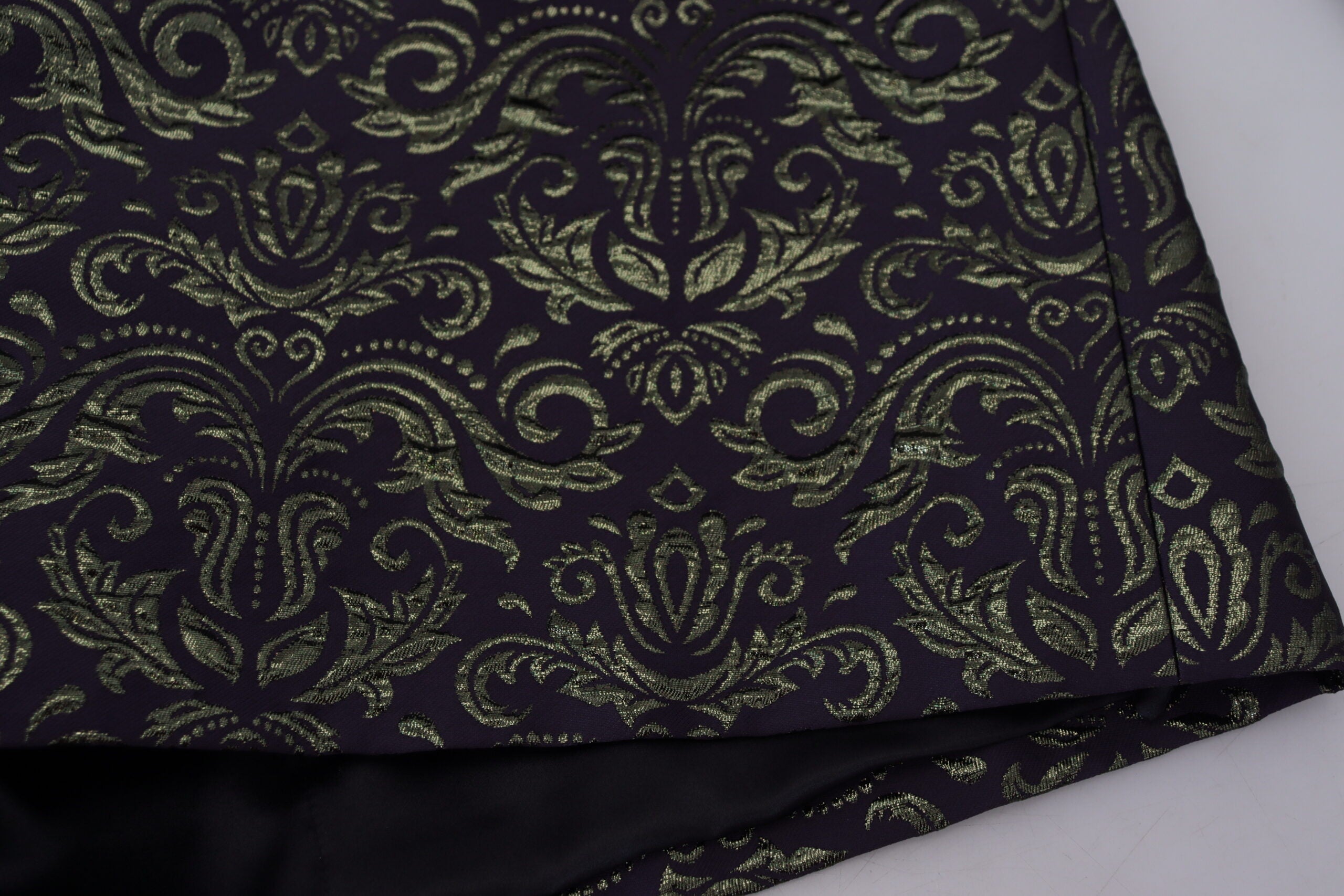 Gold Purple Baroque Jacket Blazer Robe