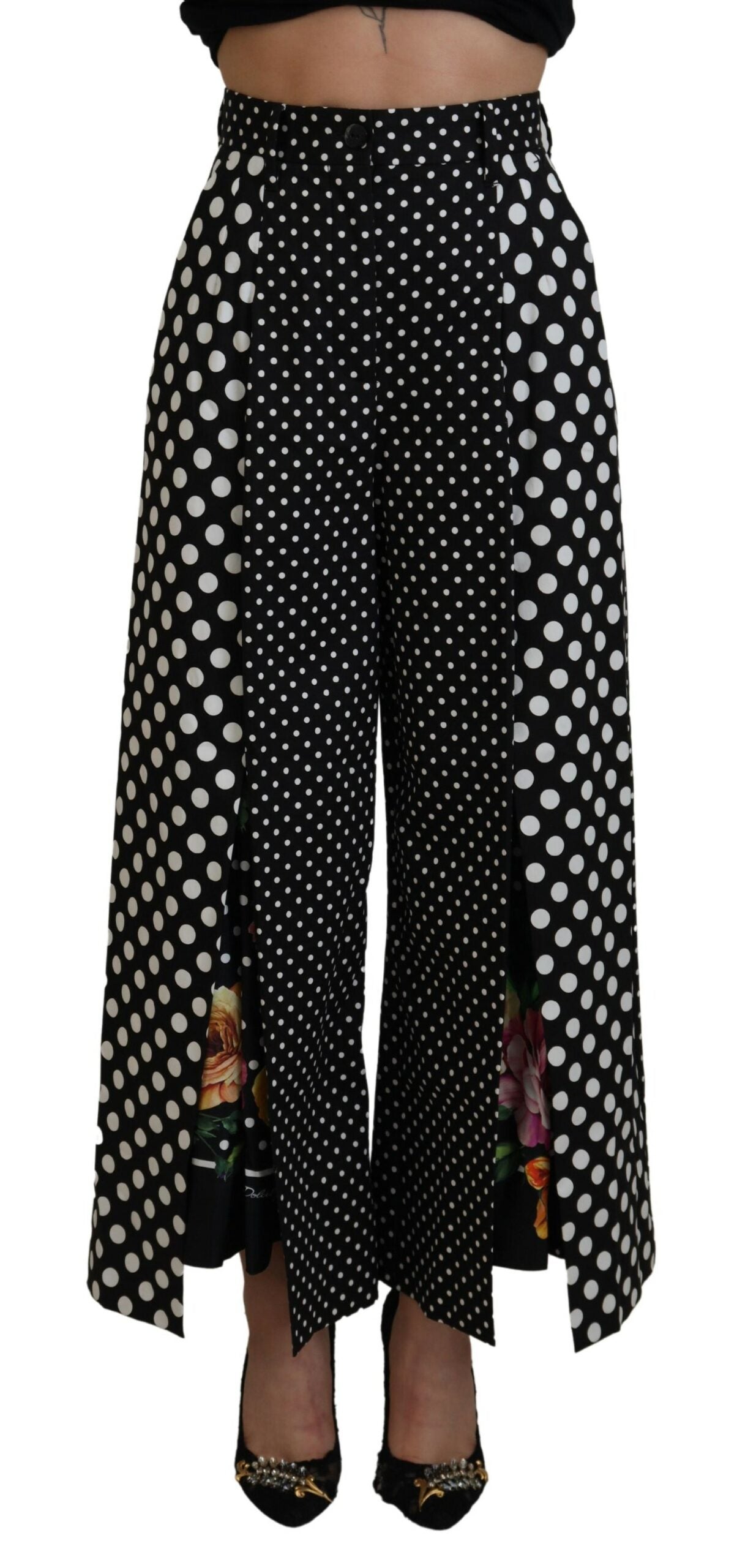 Multicolor Polka Dots High Waist Pants