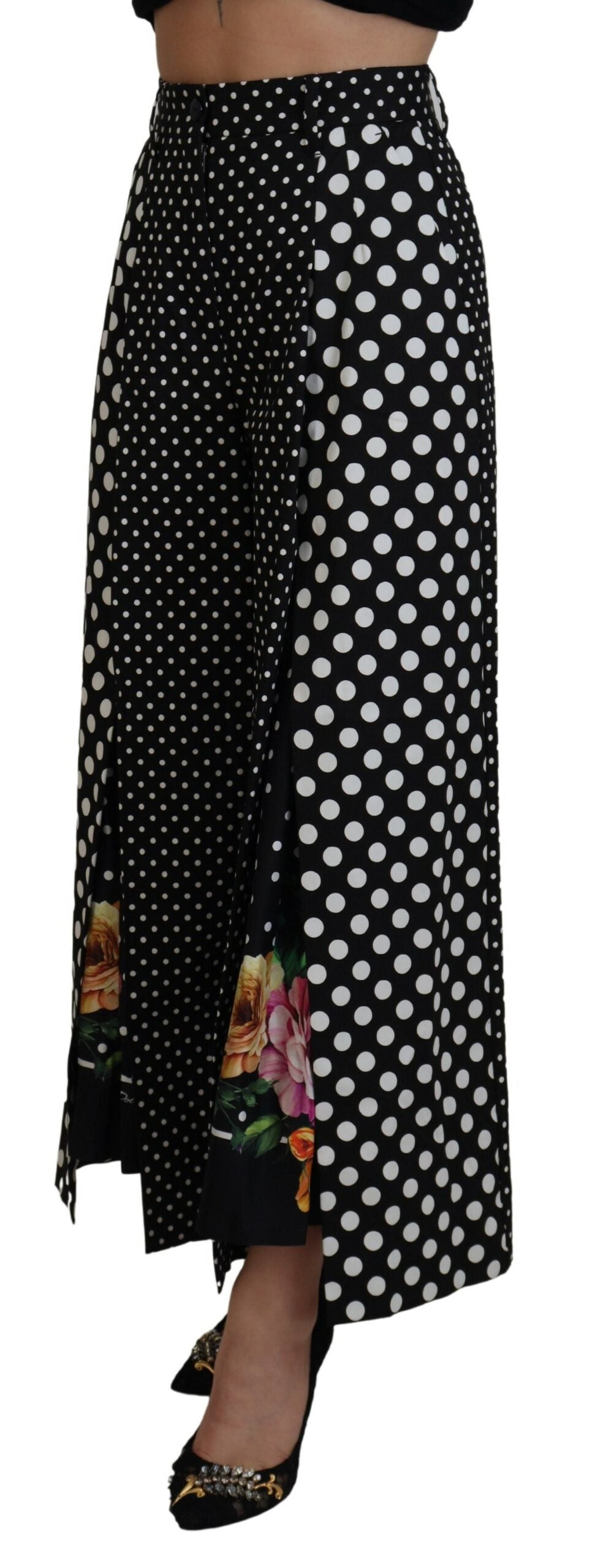 Multicolor Polka Dots High Waist Pants