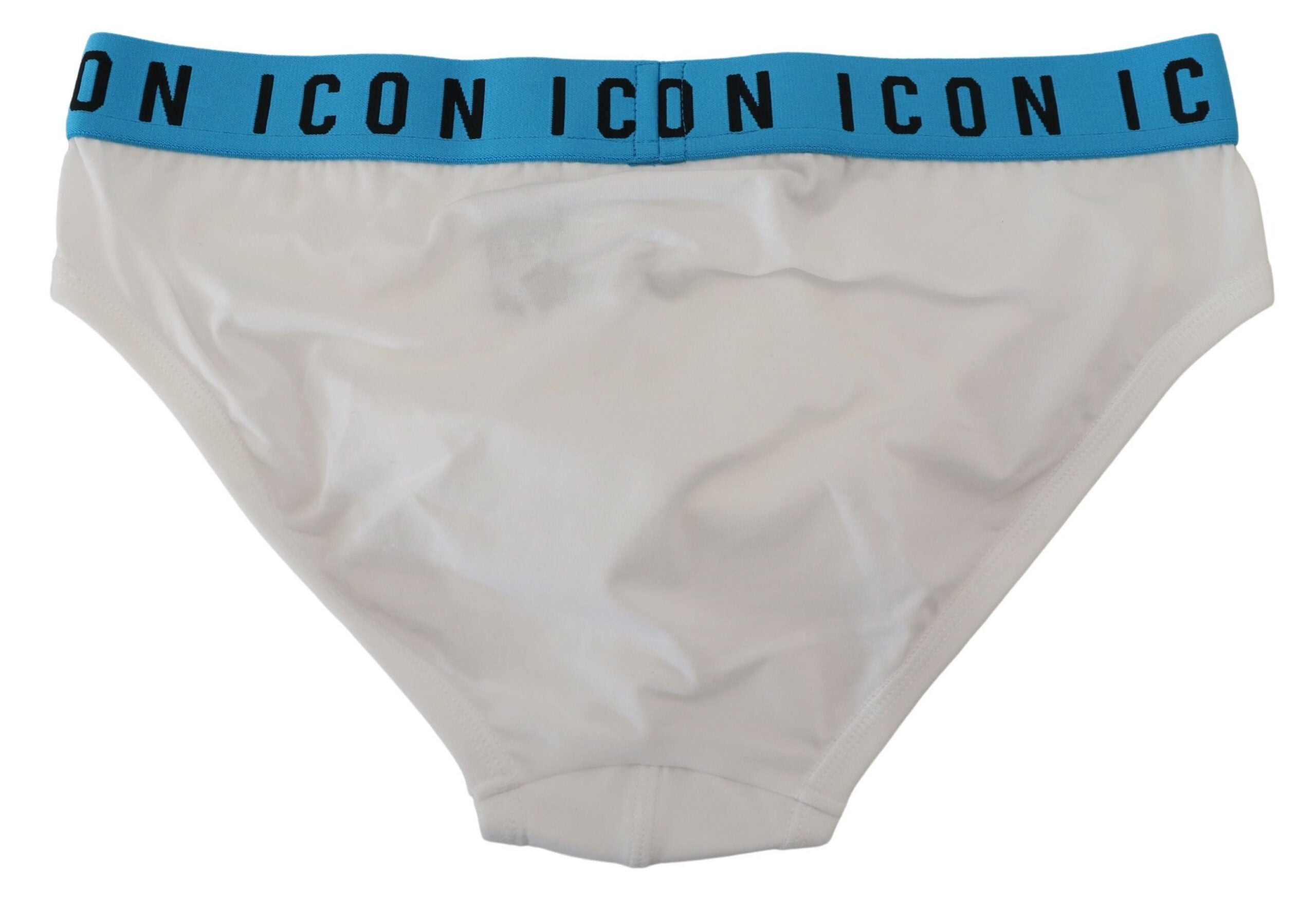 White Icon Logo Cotton Stretch Men Brief Underwear