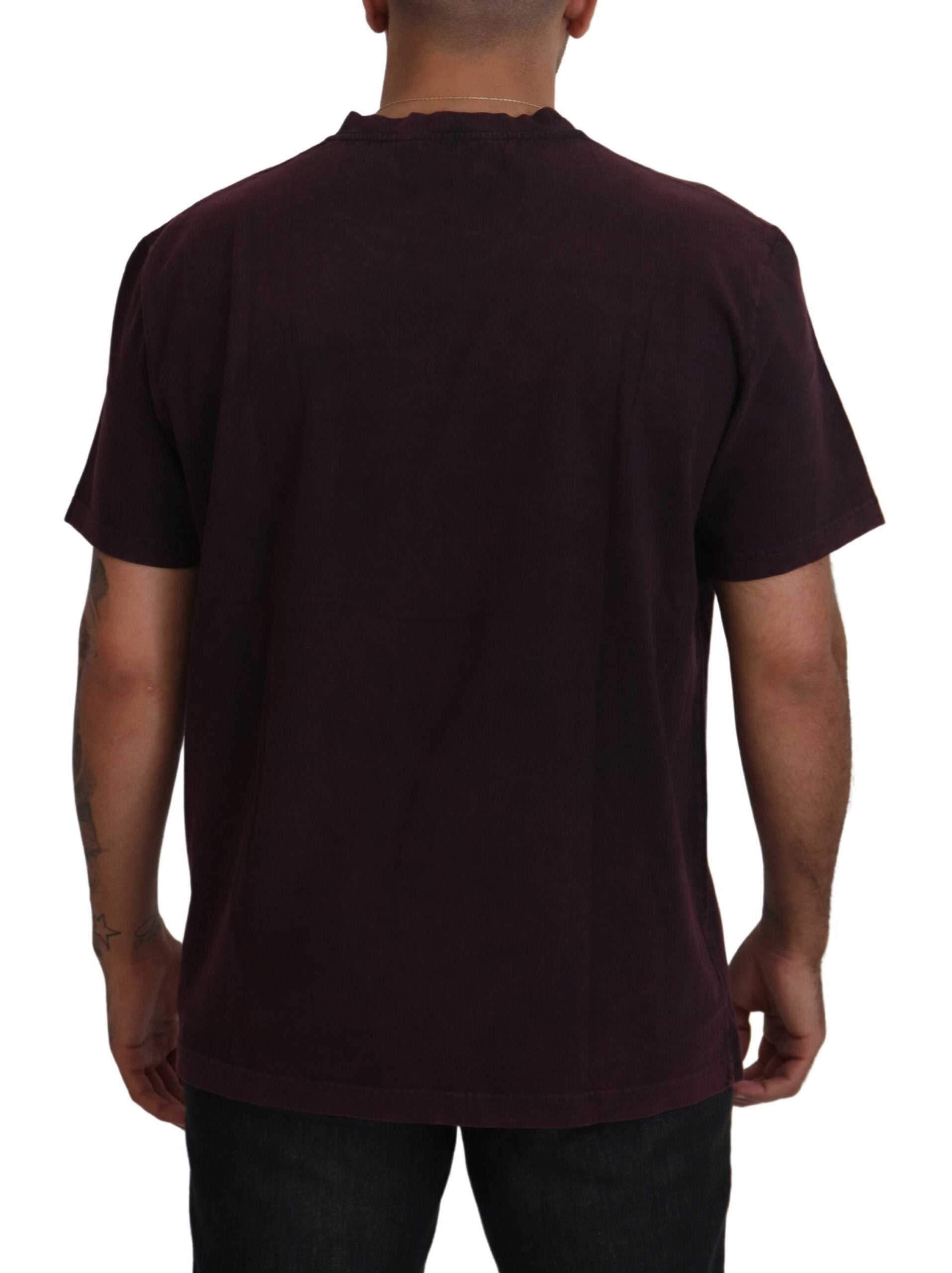 Bordeaux Crewneck Short Sleeve T-shirt