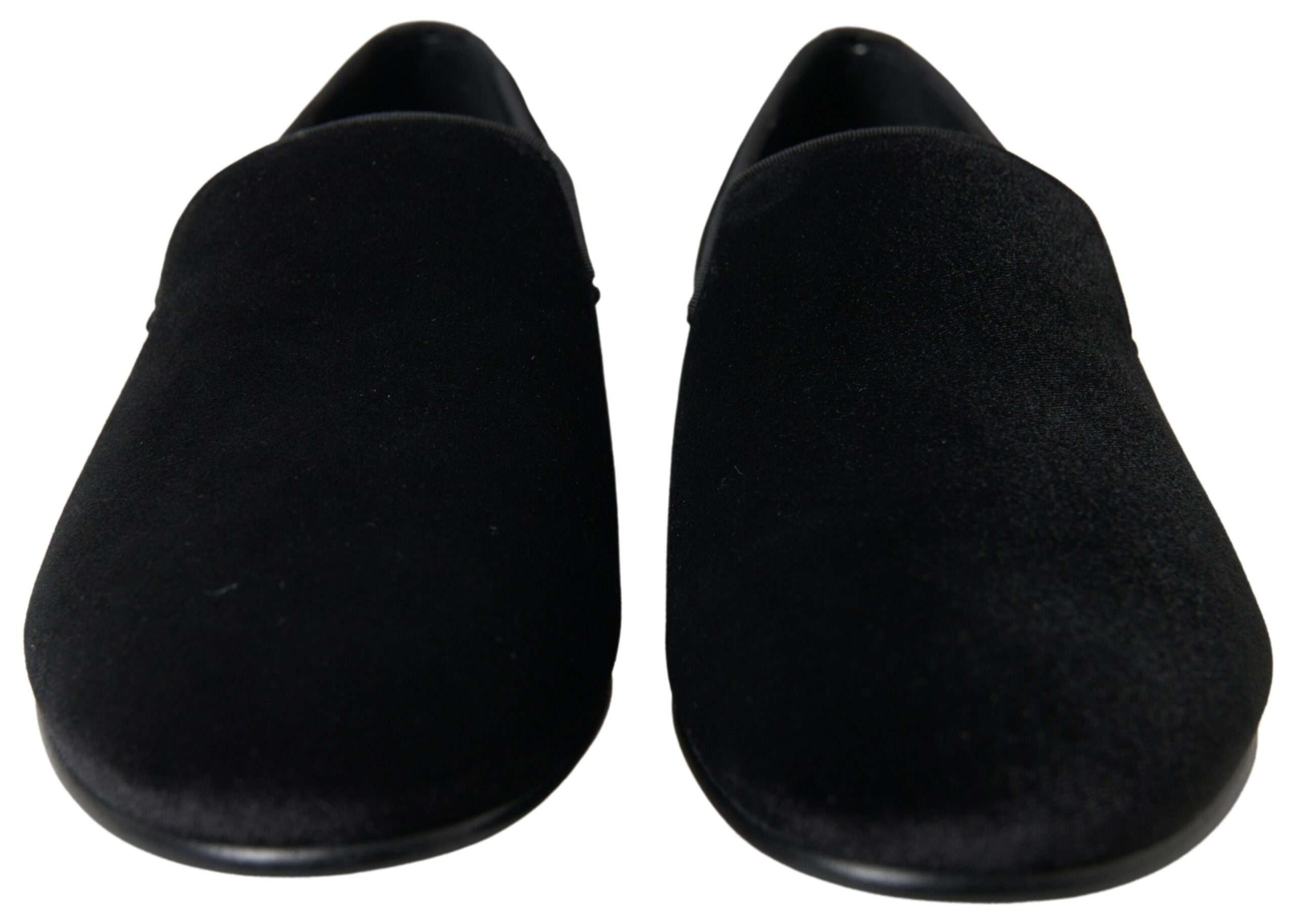 Black Velvet Loafers Formal Shoes