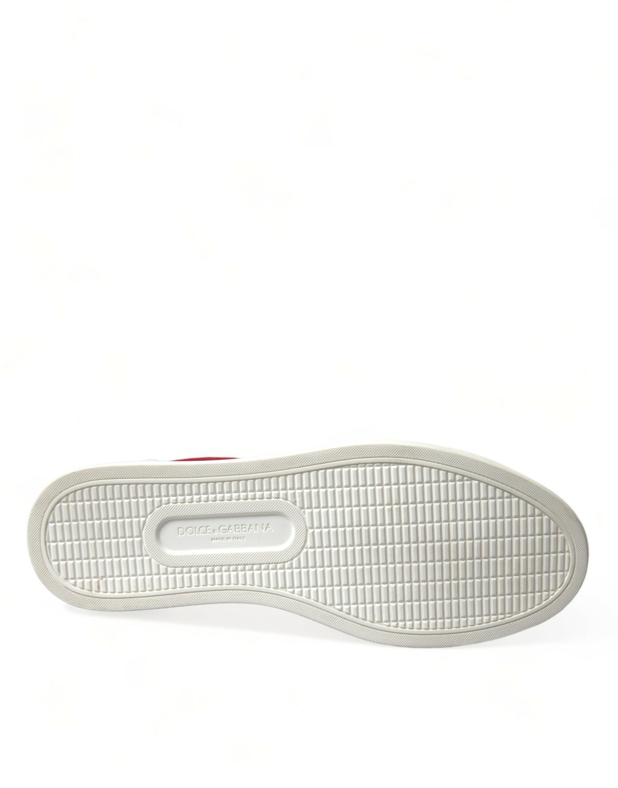 Red Suede Leather Men Low Top Sneakers Shoes