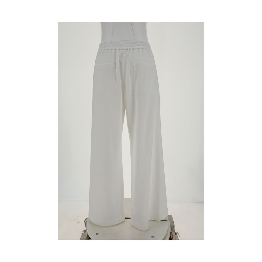 White Cotton Casual Pants