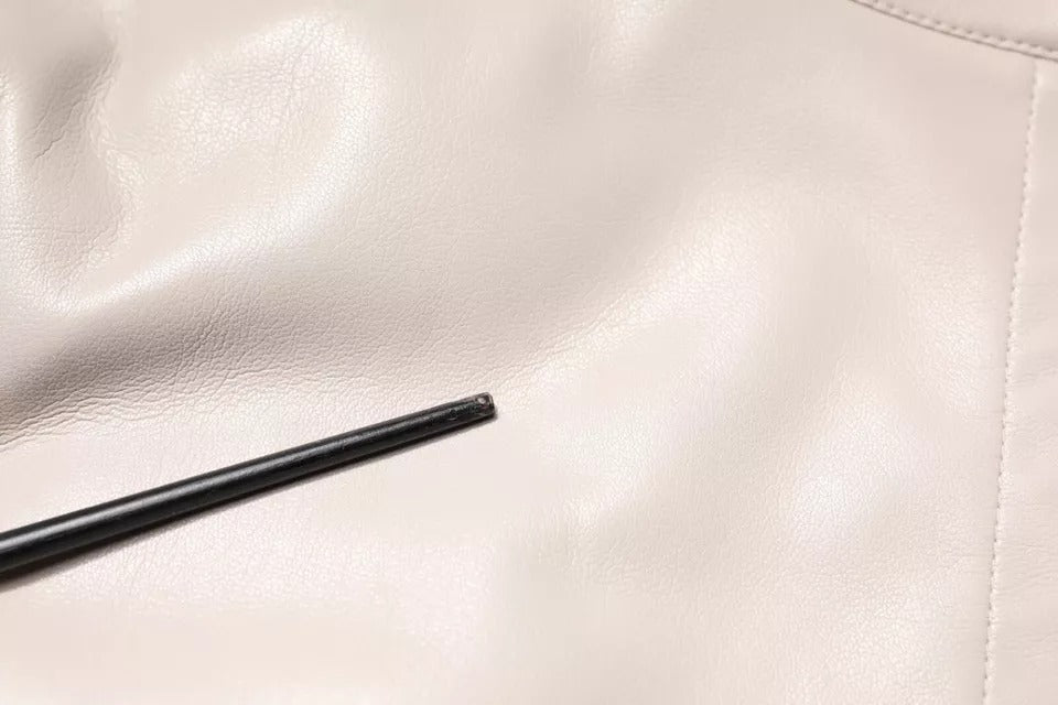 Beige Full Zip Hooded Long Sleeves Casual Coat Jacket