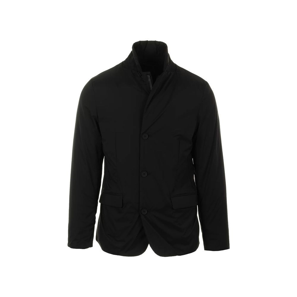 Black Polyester Coat