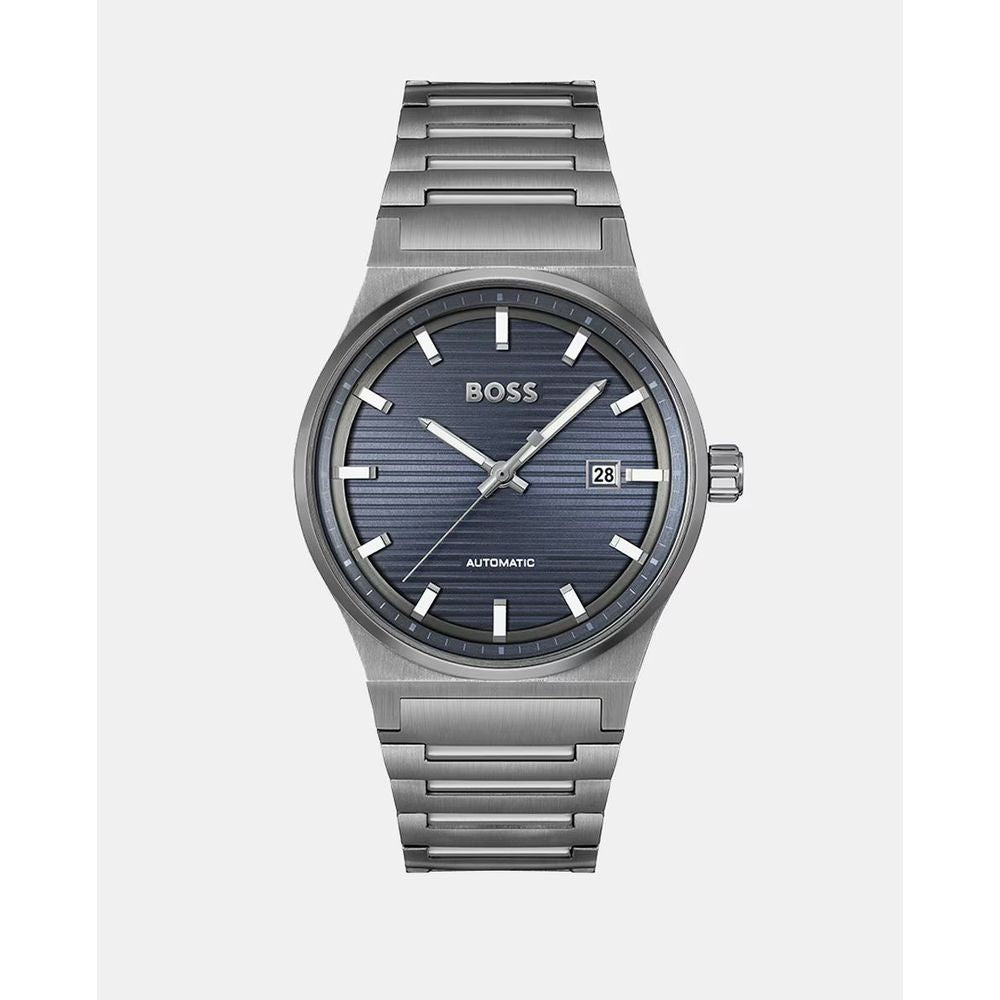 Gray Stainless Steel Dress Watch