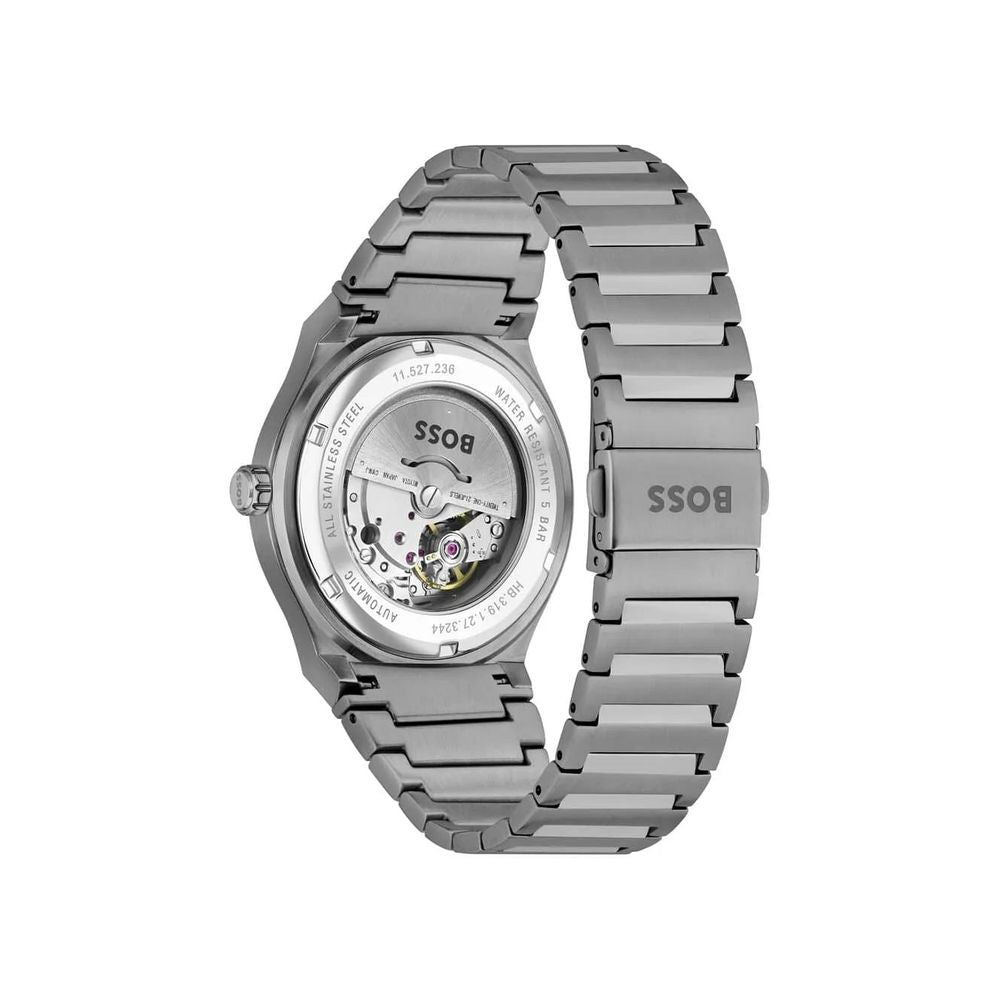Gray Stainless Steel Dress Watch