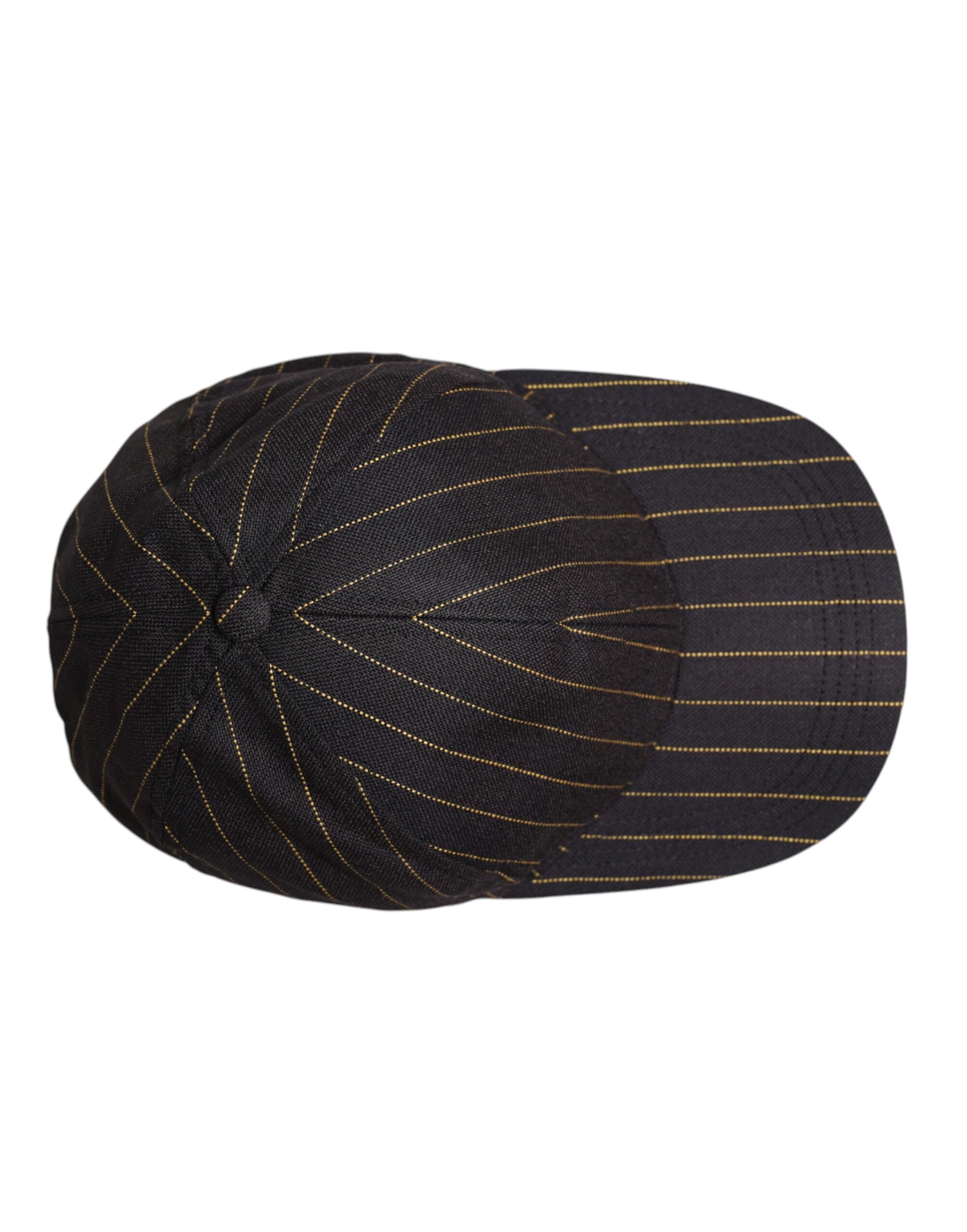 Brown Stripes Cotton 6 Panels Baseball Cap