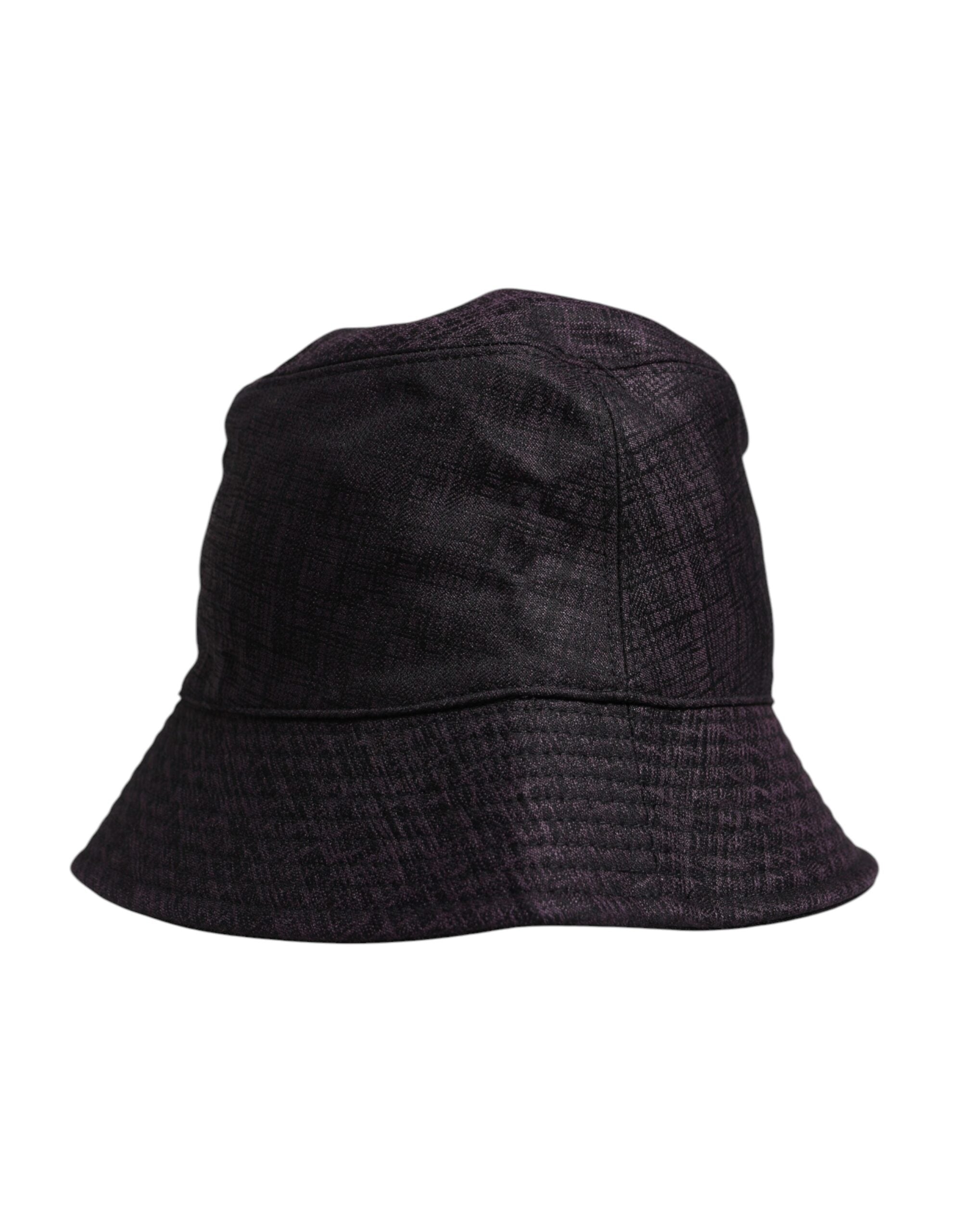 Black Wide Brim Nylon Bucket Hat