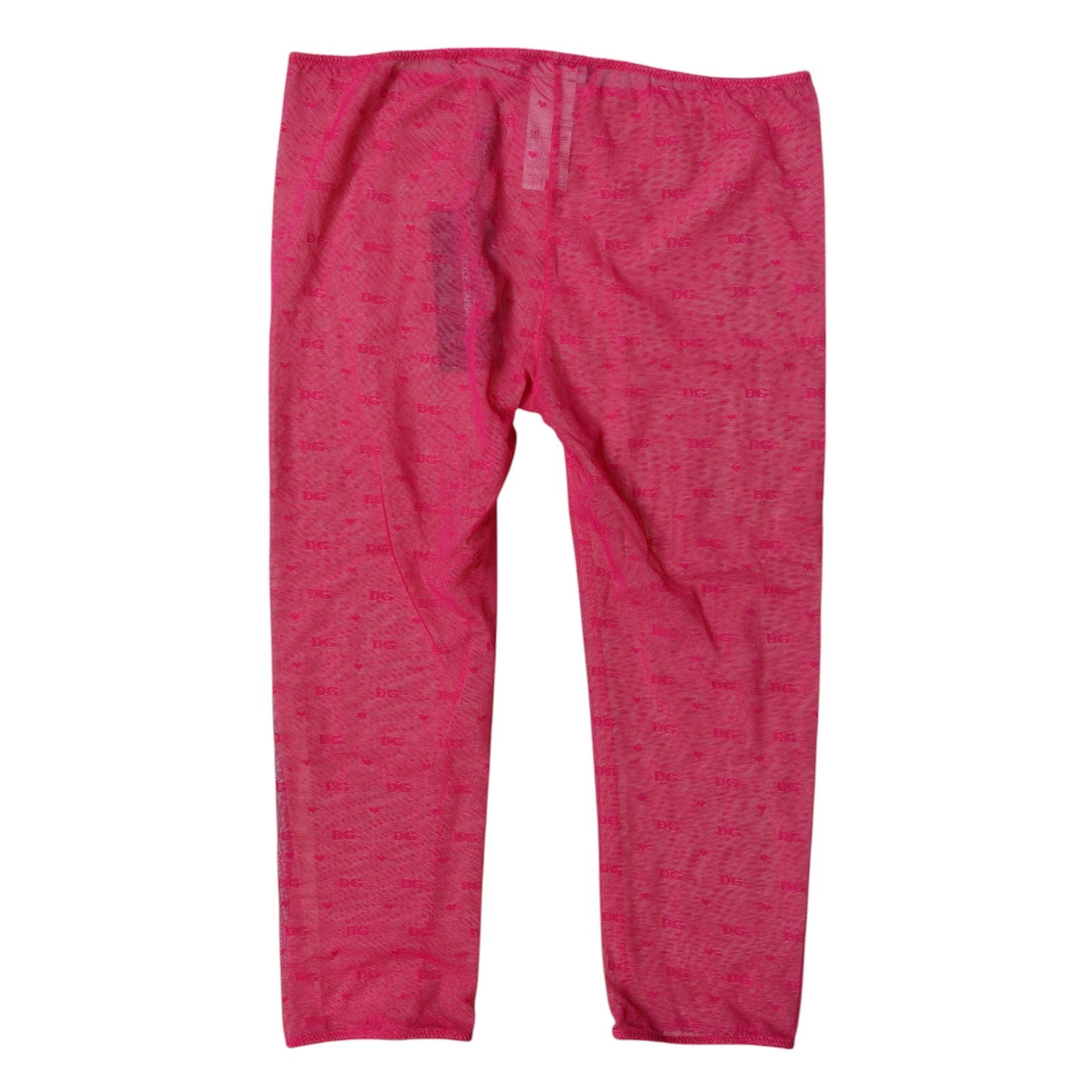 Fuchsia Logo Lace Lingerie Cropped Tight Underwear