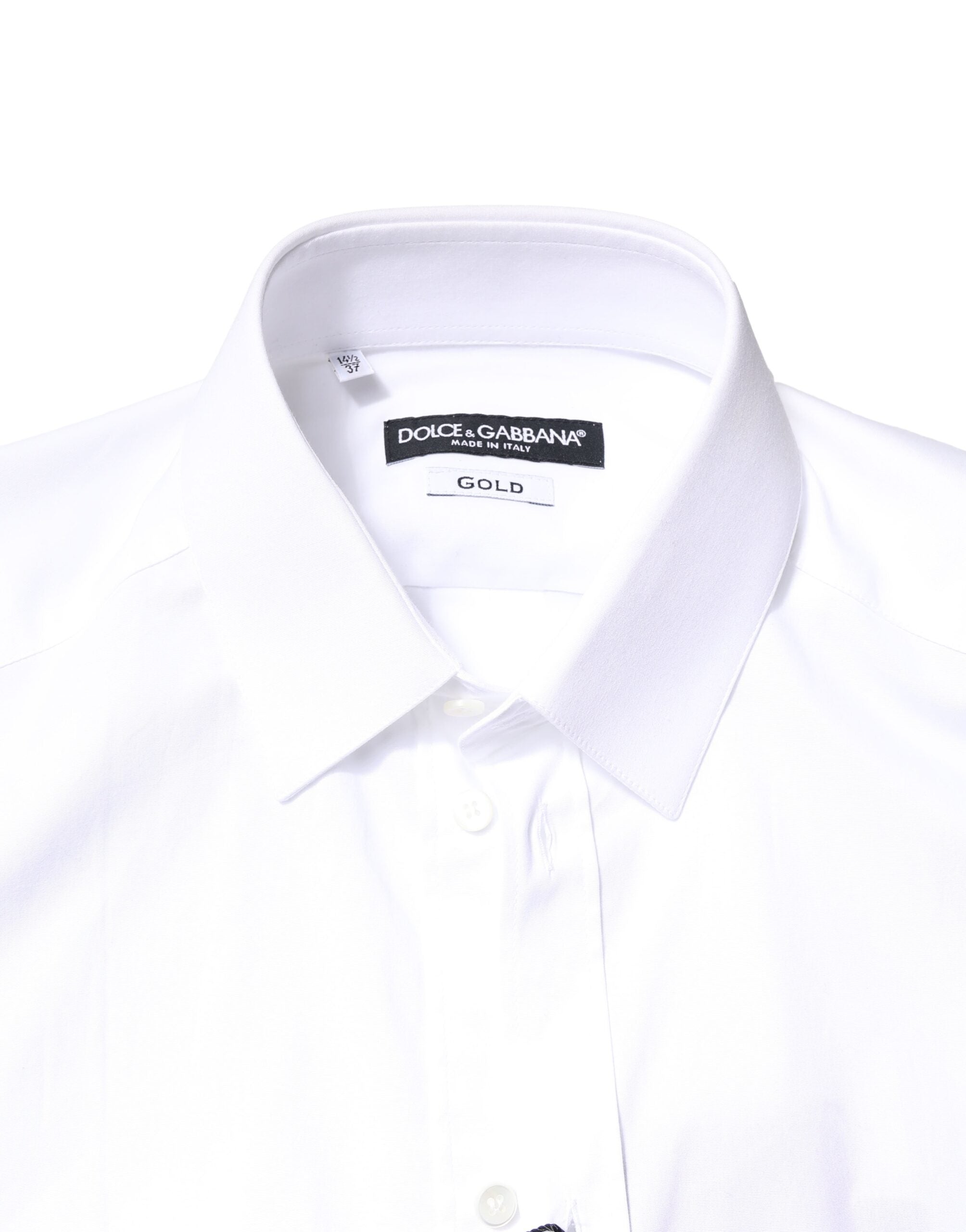 White GOLD Cotton Long Sleeves Dress Shirt