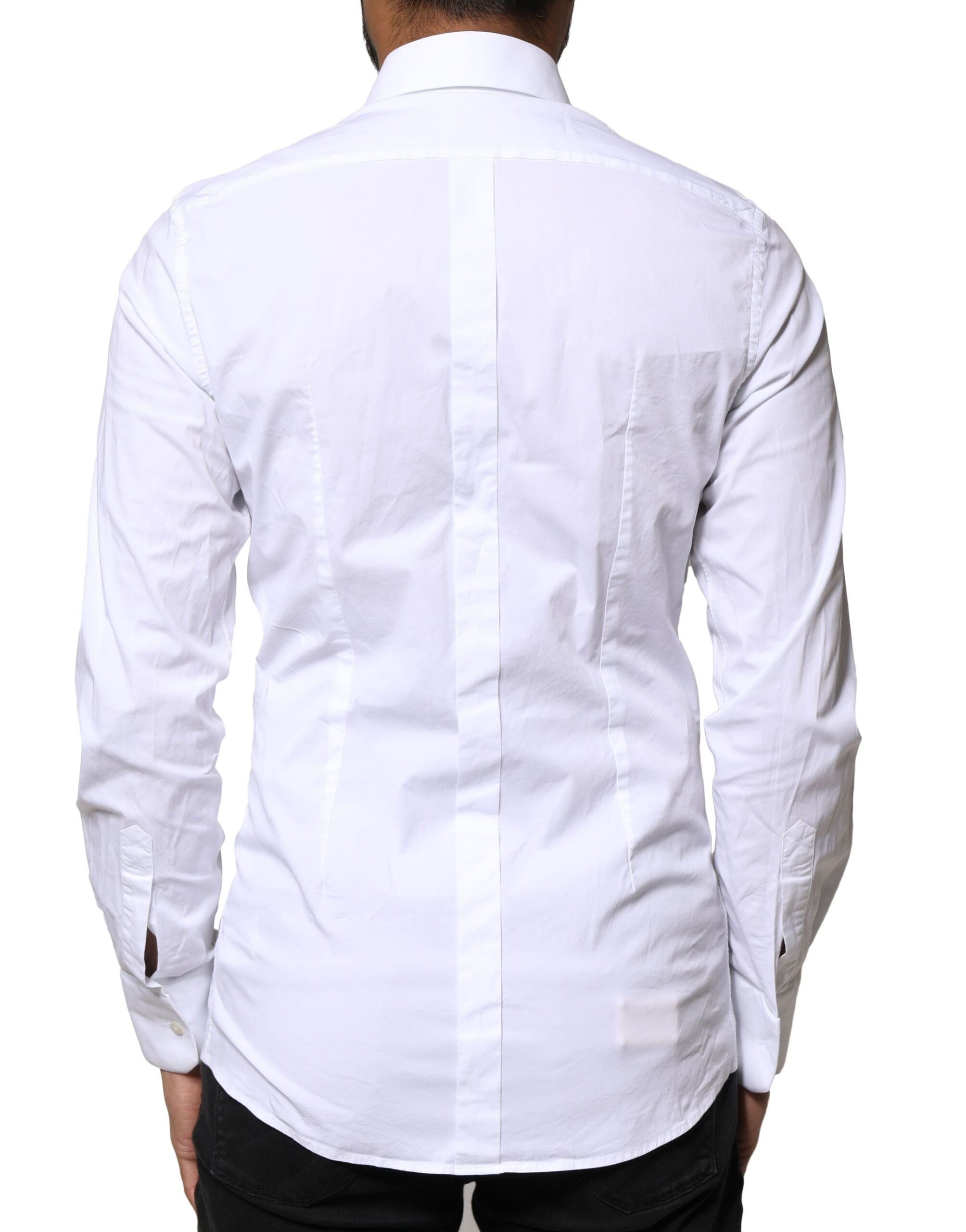 White GOLD Cotton Long Sleeves Dress Shirt