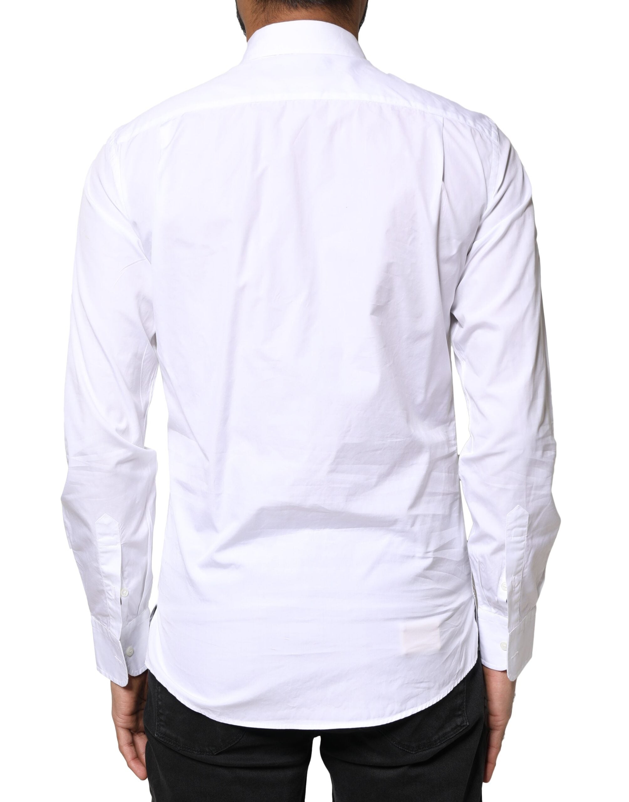 White Cotton Long Sleeves Formal Dress Shirt