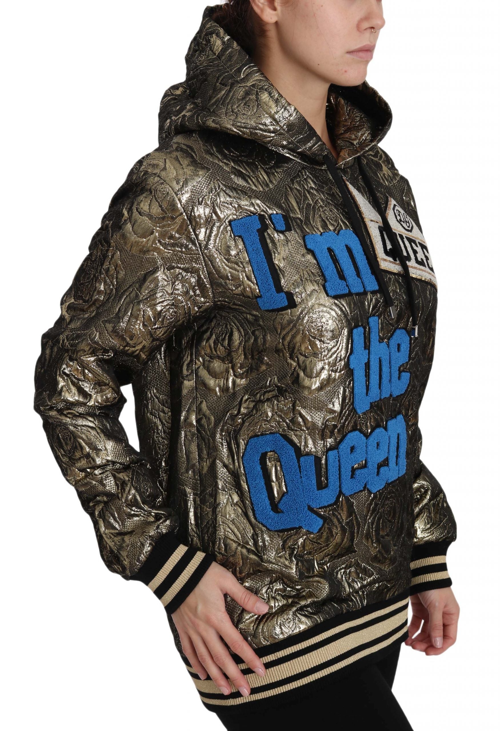 Im The Queen Jaquard Gold Sweatshirt Hoodie