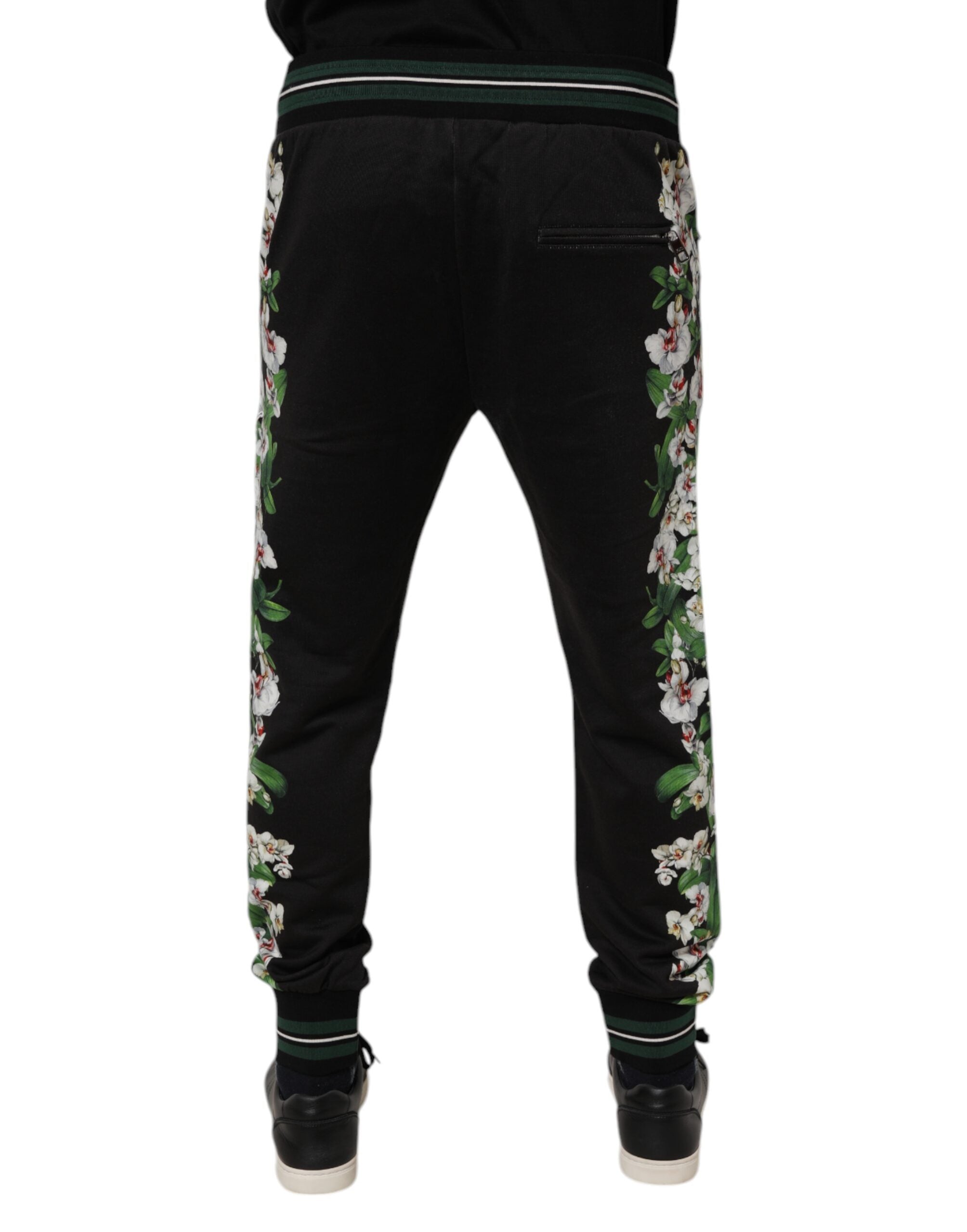 Black Floral King Men Jogger Sweatpants Pants