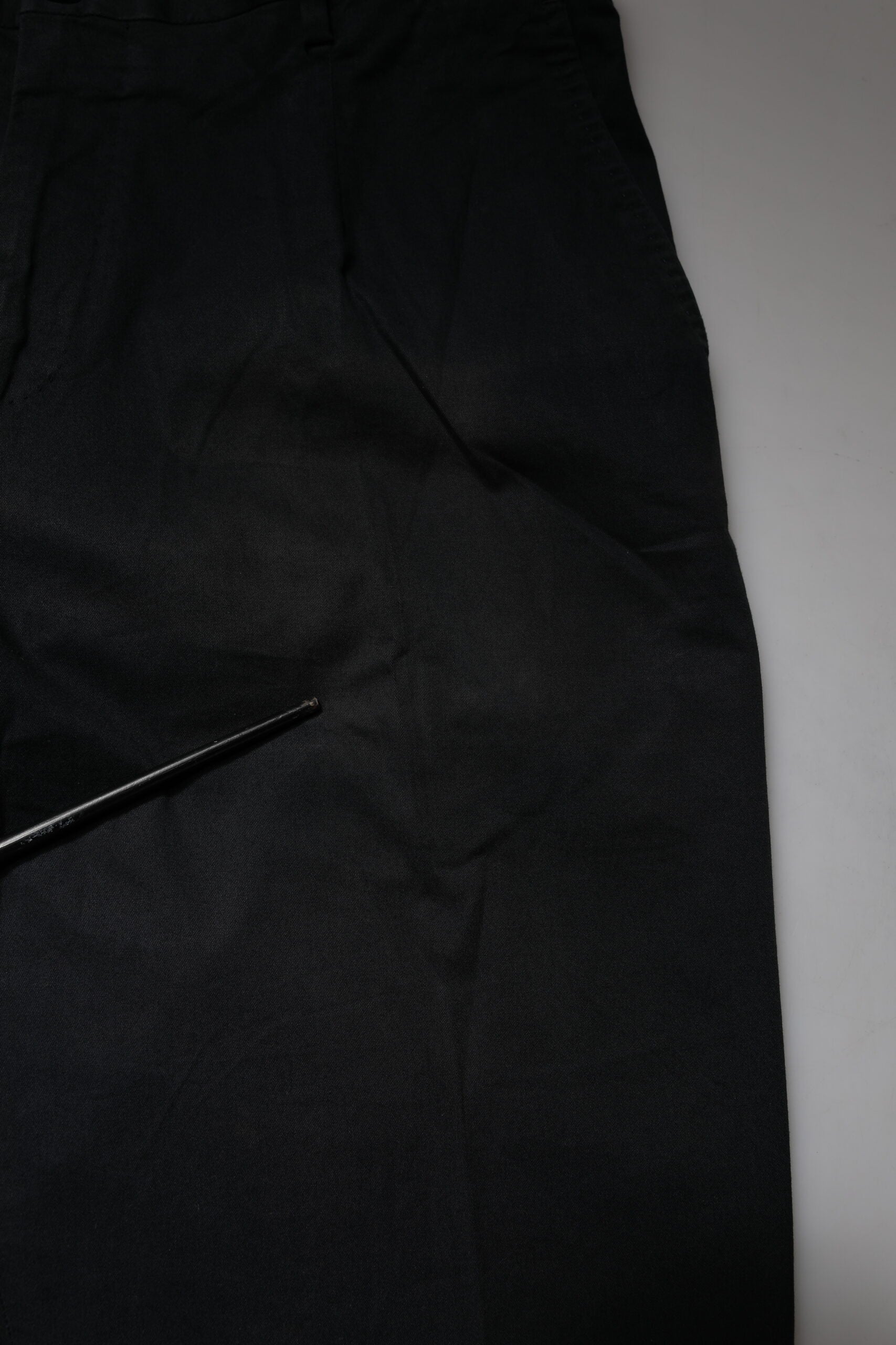 Black Cotton Stretch Skinny Dress Formal Pants