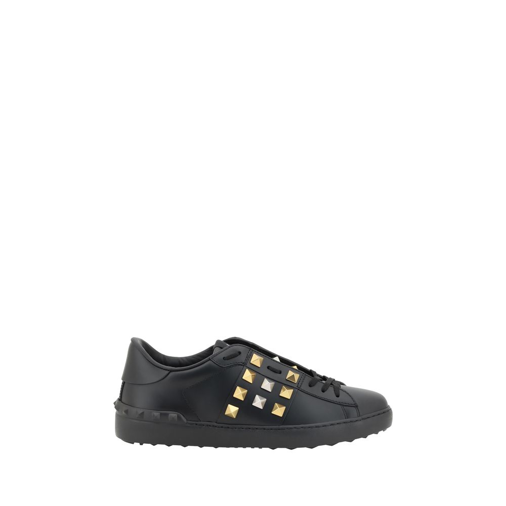 Black Calf Leather Bos Taurus Low Top Sneakers
