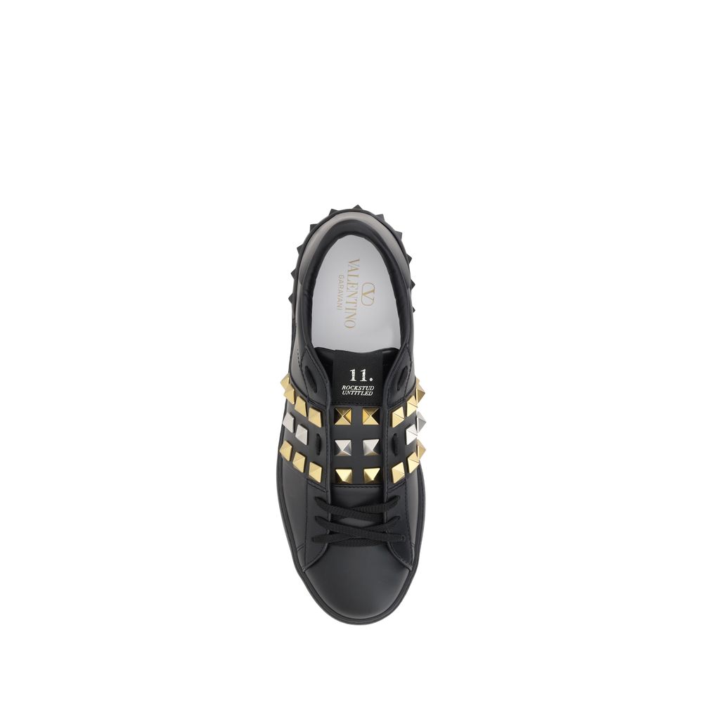 Black Calf Leather Bos Taurus Low Top Sneakers