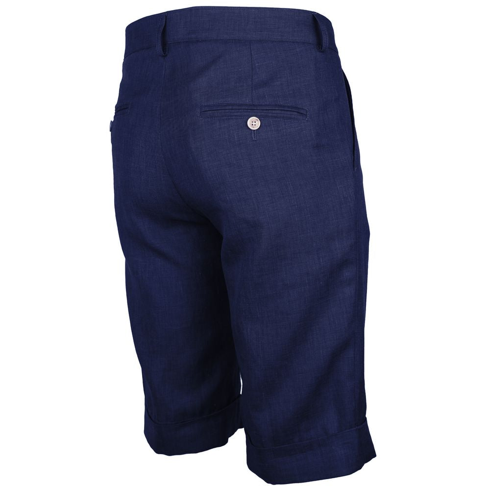 Blue Linen Short