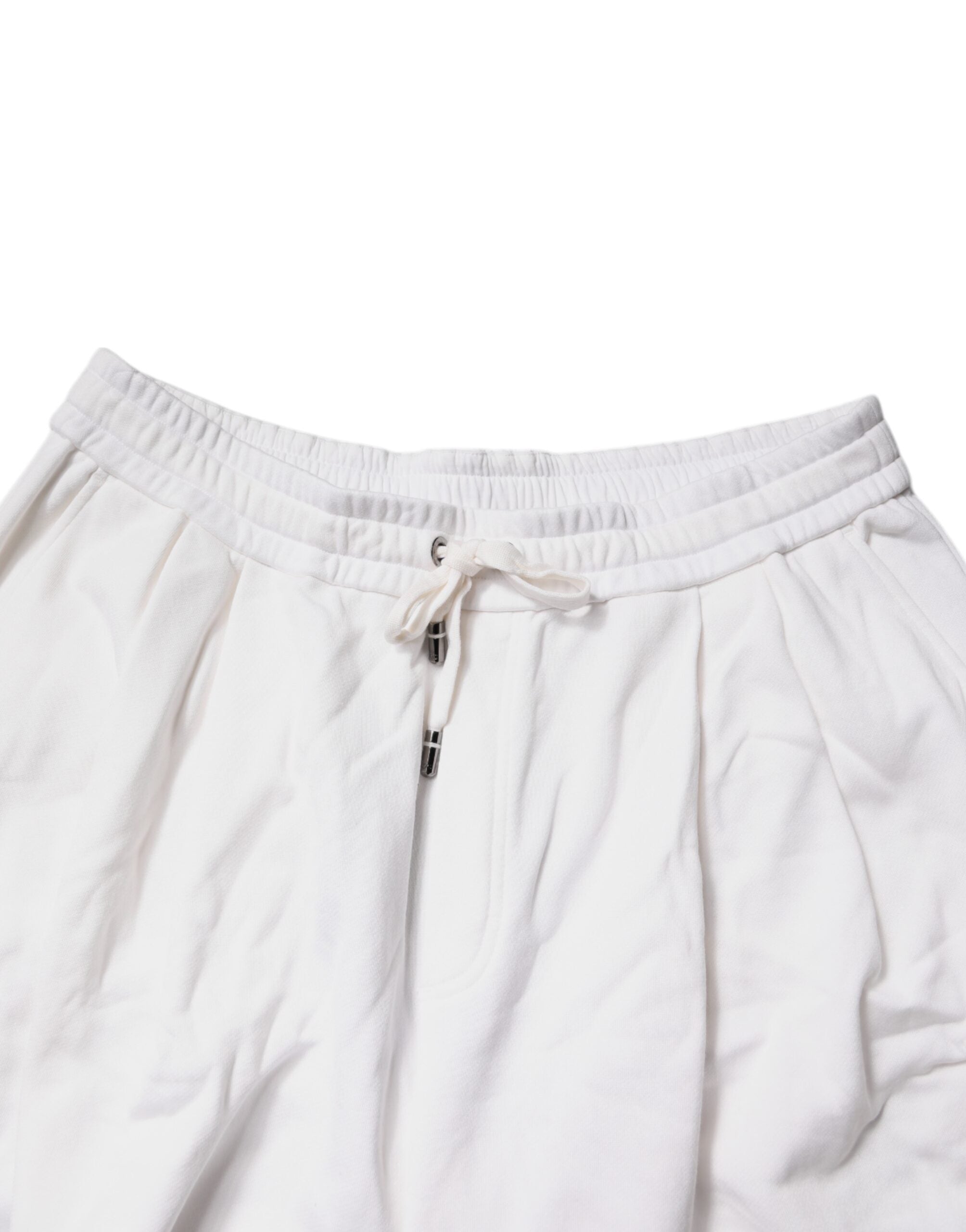 White Cotton Cargo Bermuda Sweatshorts Shorts