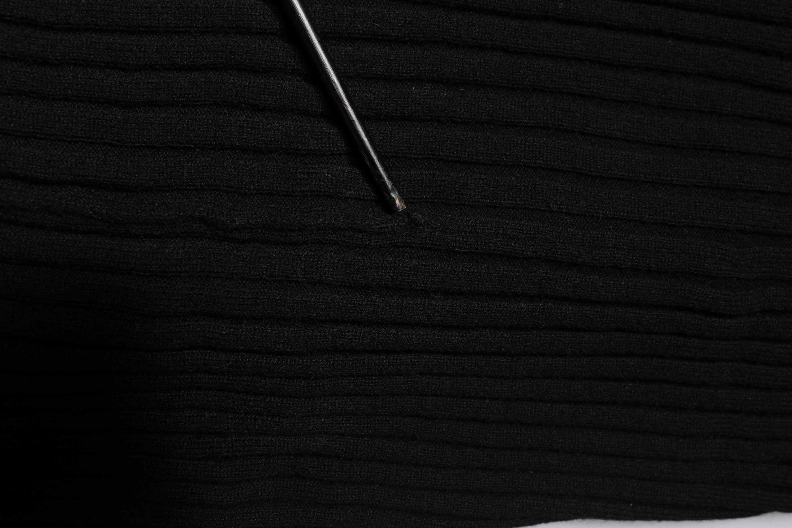 Black Cashmere Knitted Neck Warmer Foulard Scarf