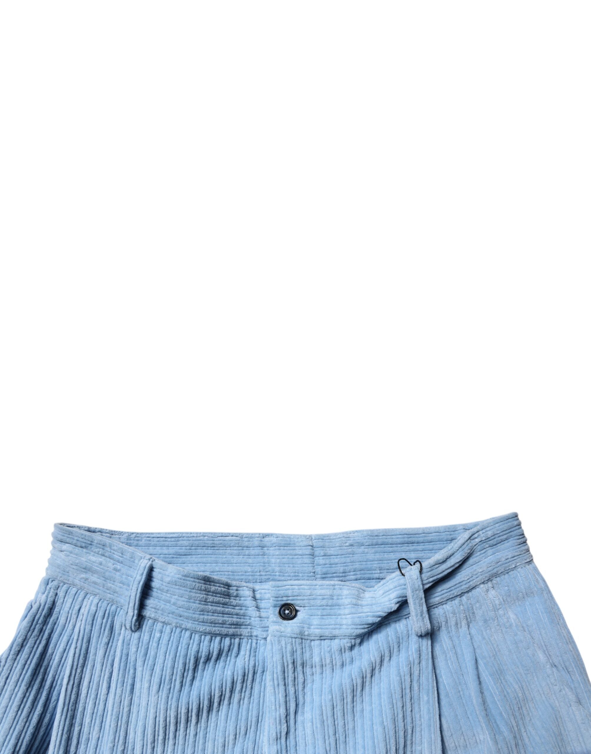 Light Blue Corduroy Cotton Skinny Denim Jeans