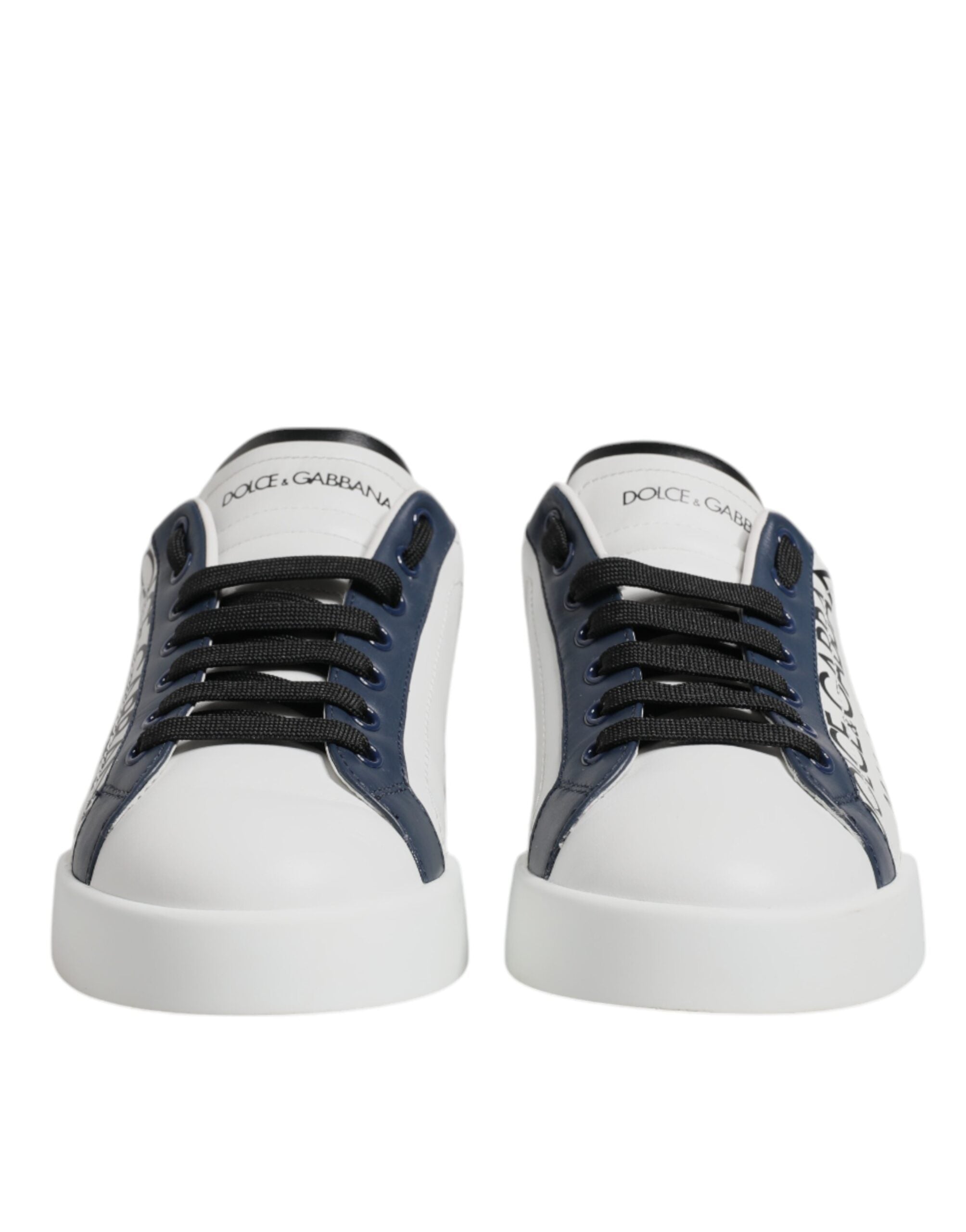 White Blue Crown Low Top Men Sneakers Shoes