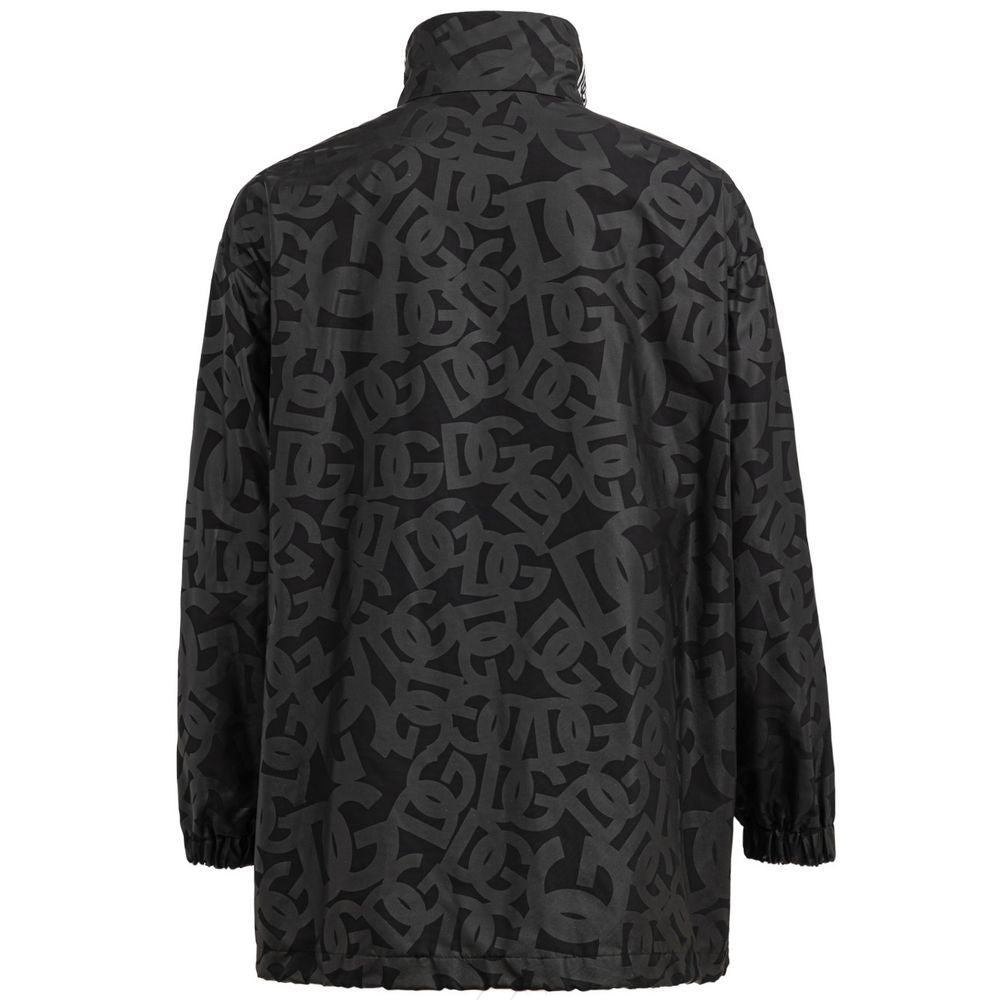 Black Polyester Shell Jacket