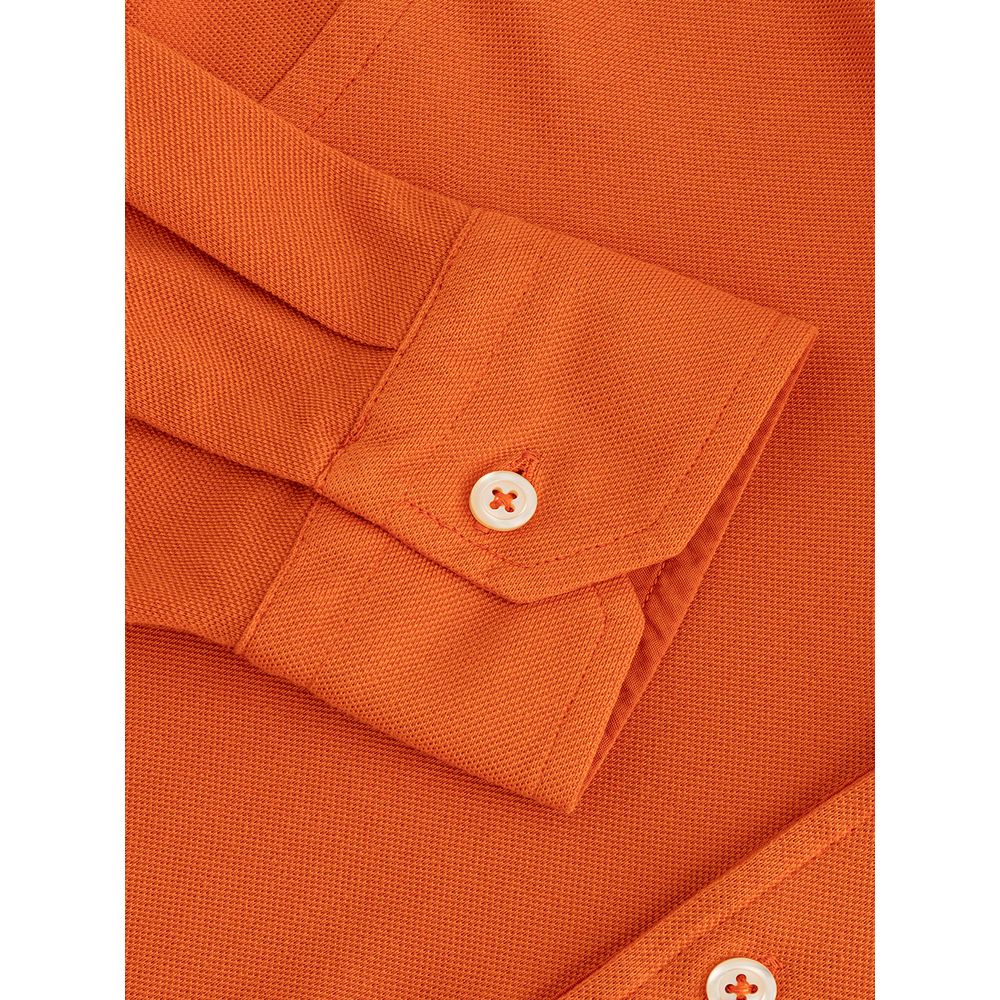 Orange Cotton Polo Shirt