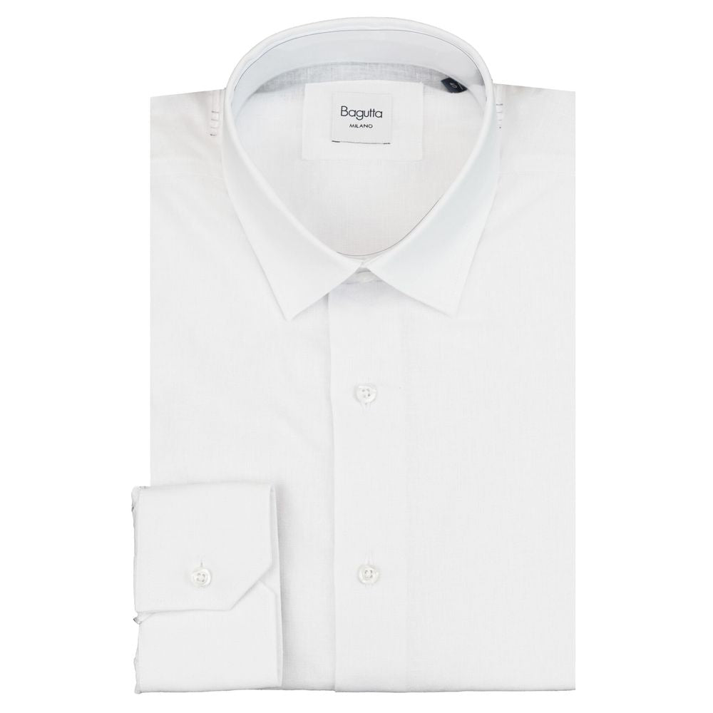 White Linen Men Shirt