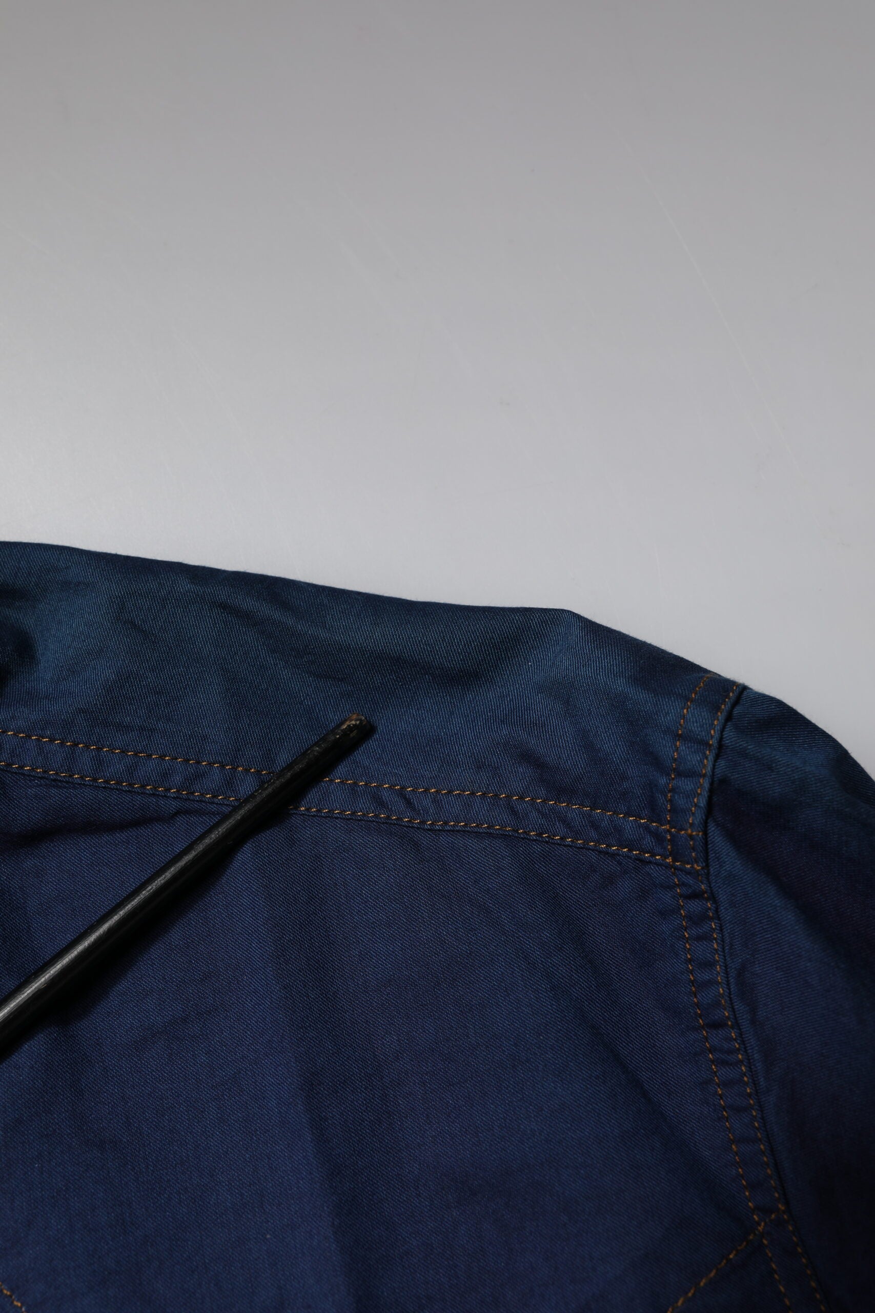 Dark Blue Cotton GOLD Dress Formal Shirt