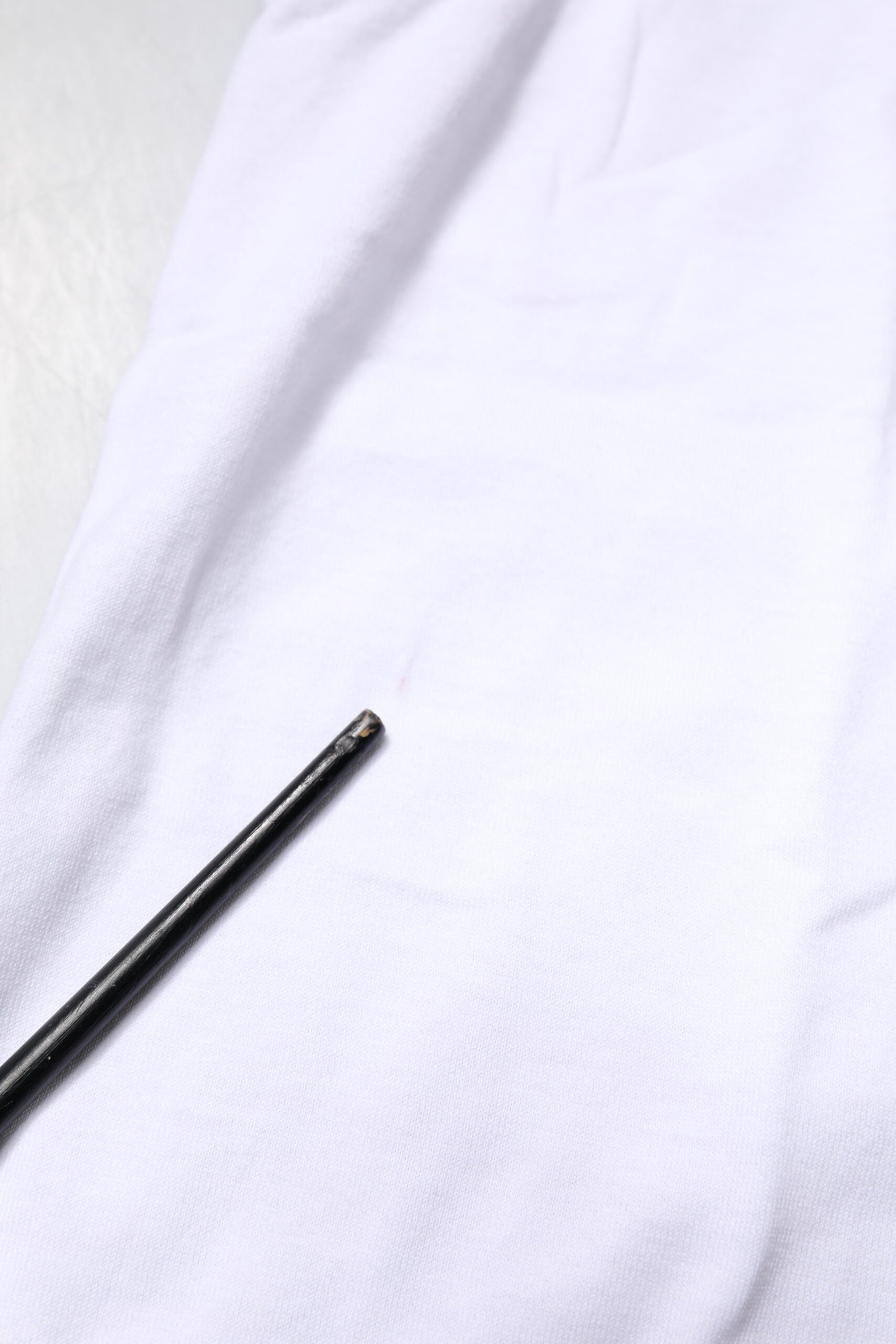 White Cotton Anchor Chain Embroidery Tank Top