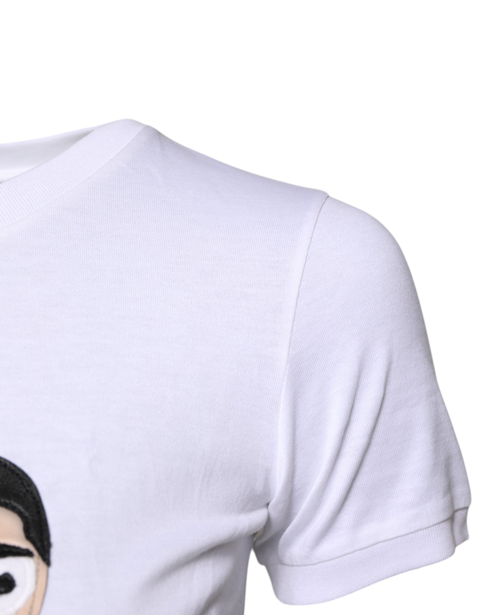 White Cotton #DGFAMILY Embroidery T-shirt