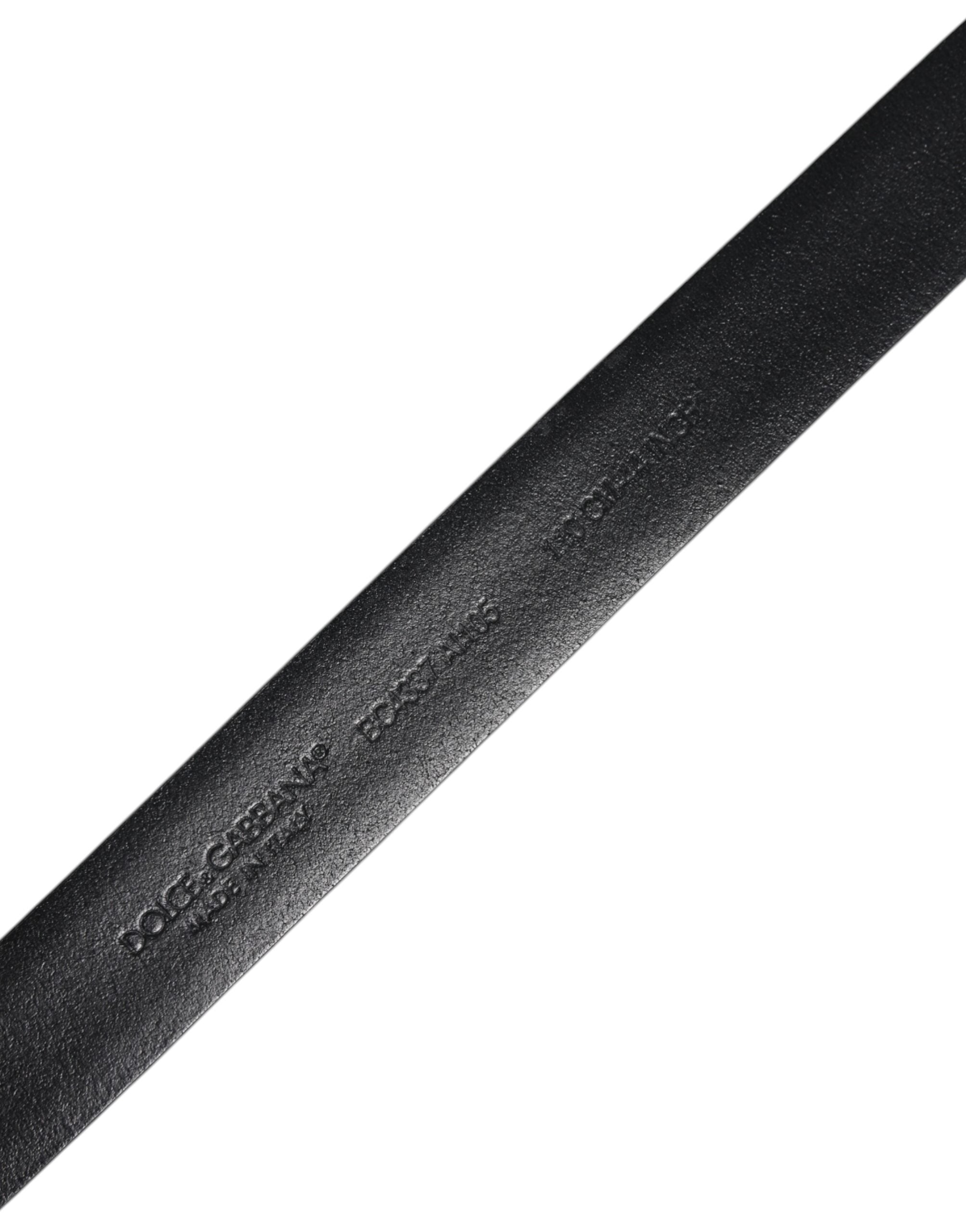 Black Solid Leather Classic Waist Buckle Belt