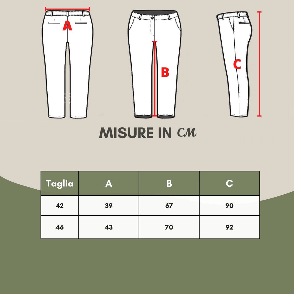Gold Cotton Casual Pants