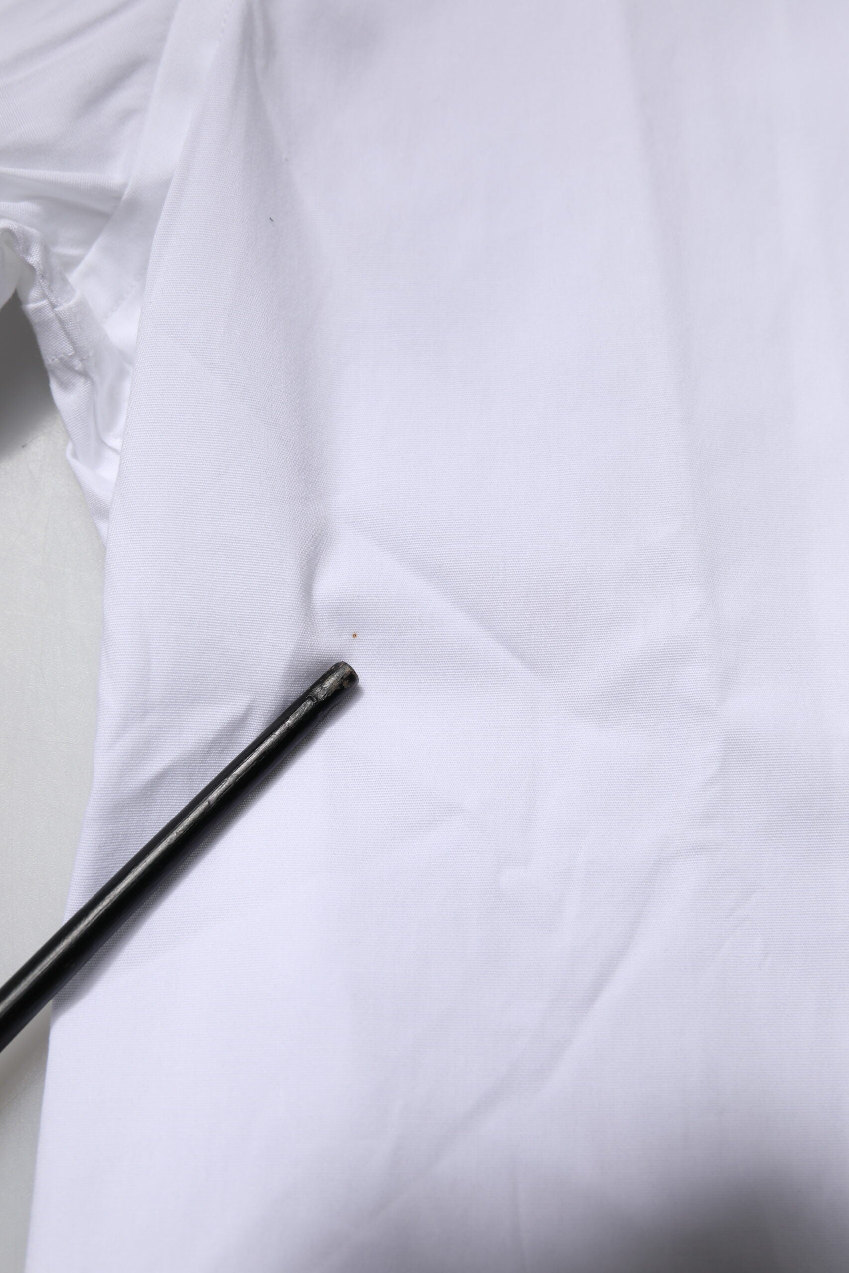 White Cotton Stretch GOLD Dress Formal Shirt