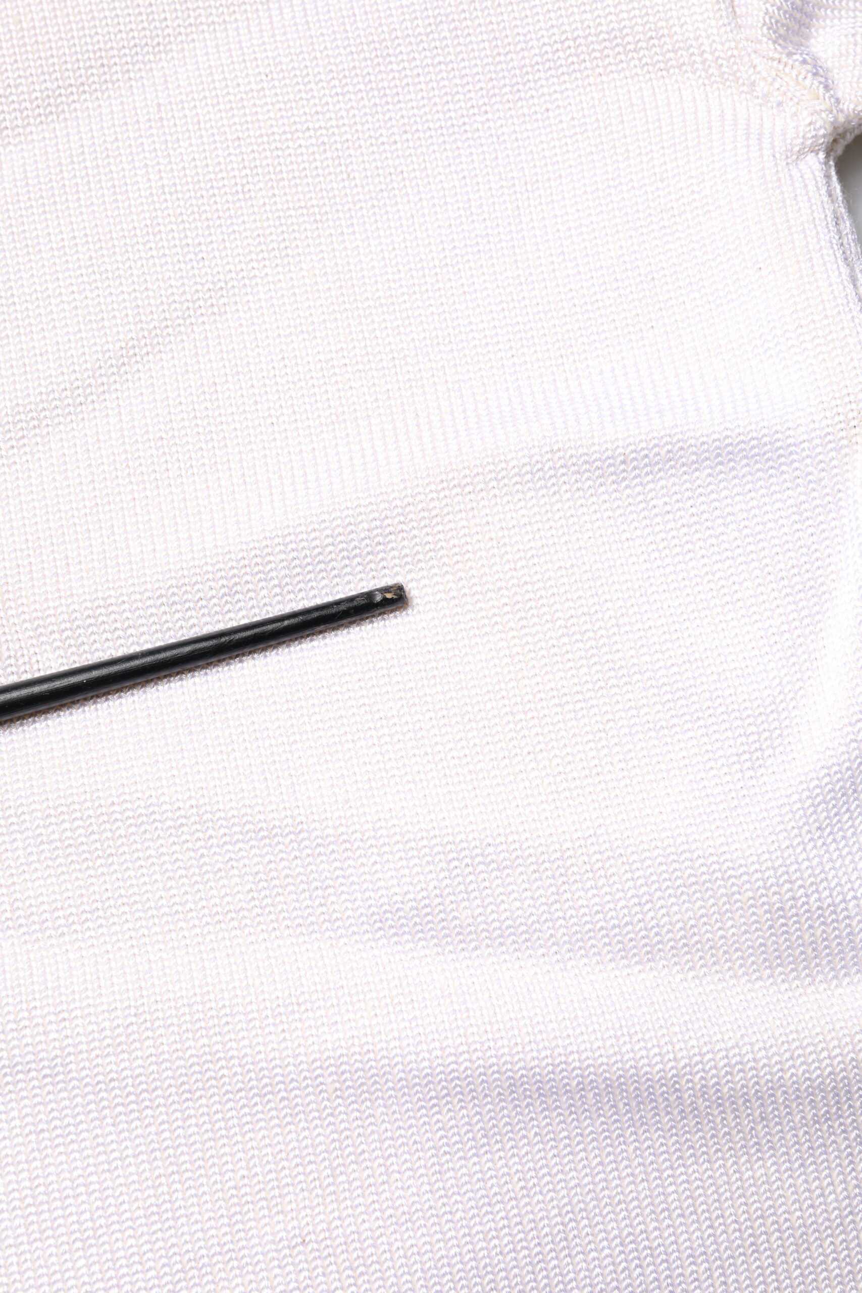 White Viscose Crew Neck Long Sleeves Pullover Sweater