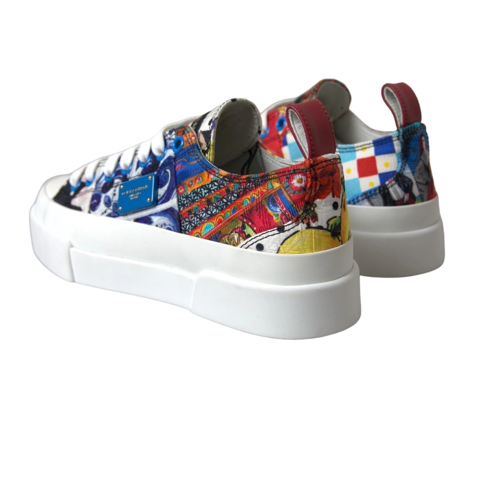 Multicolor Patchwork Low Top Sneakers Shoes