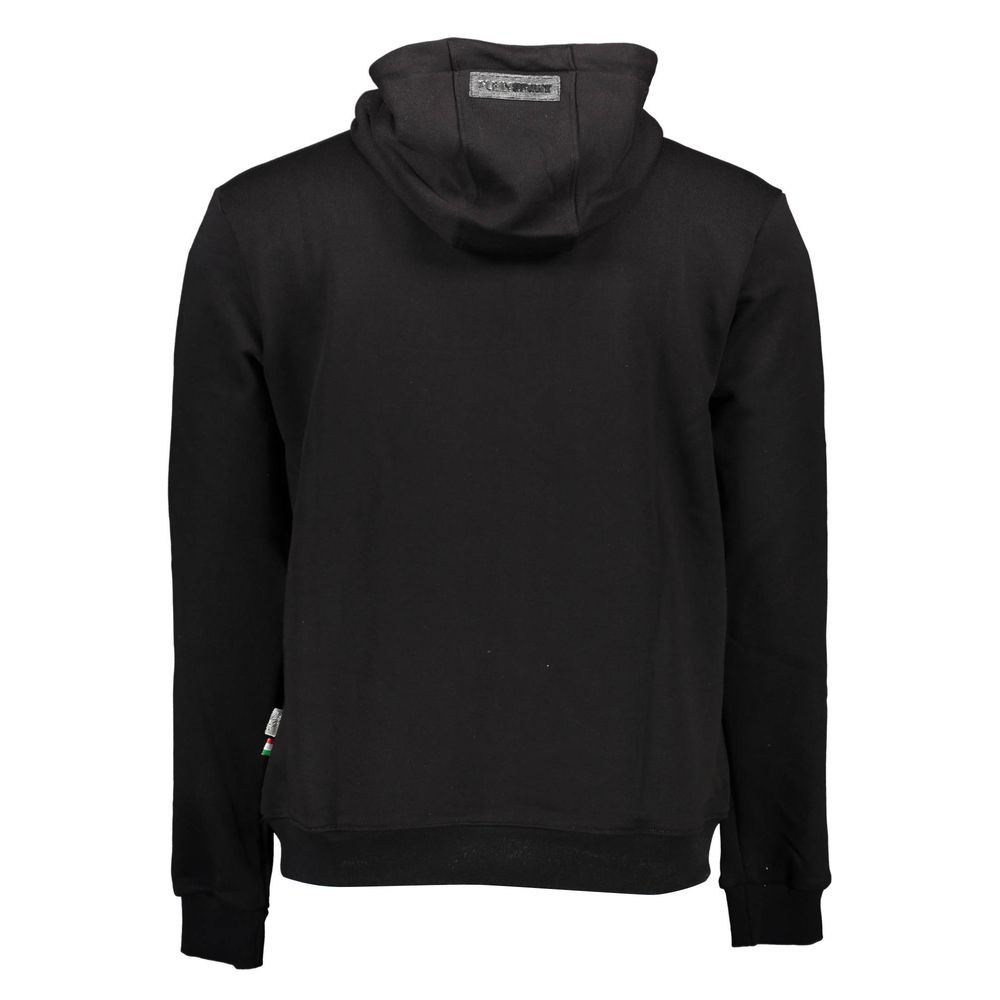 Black Cotton Men's Sweater