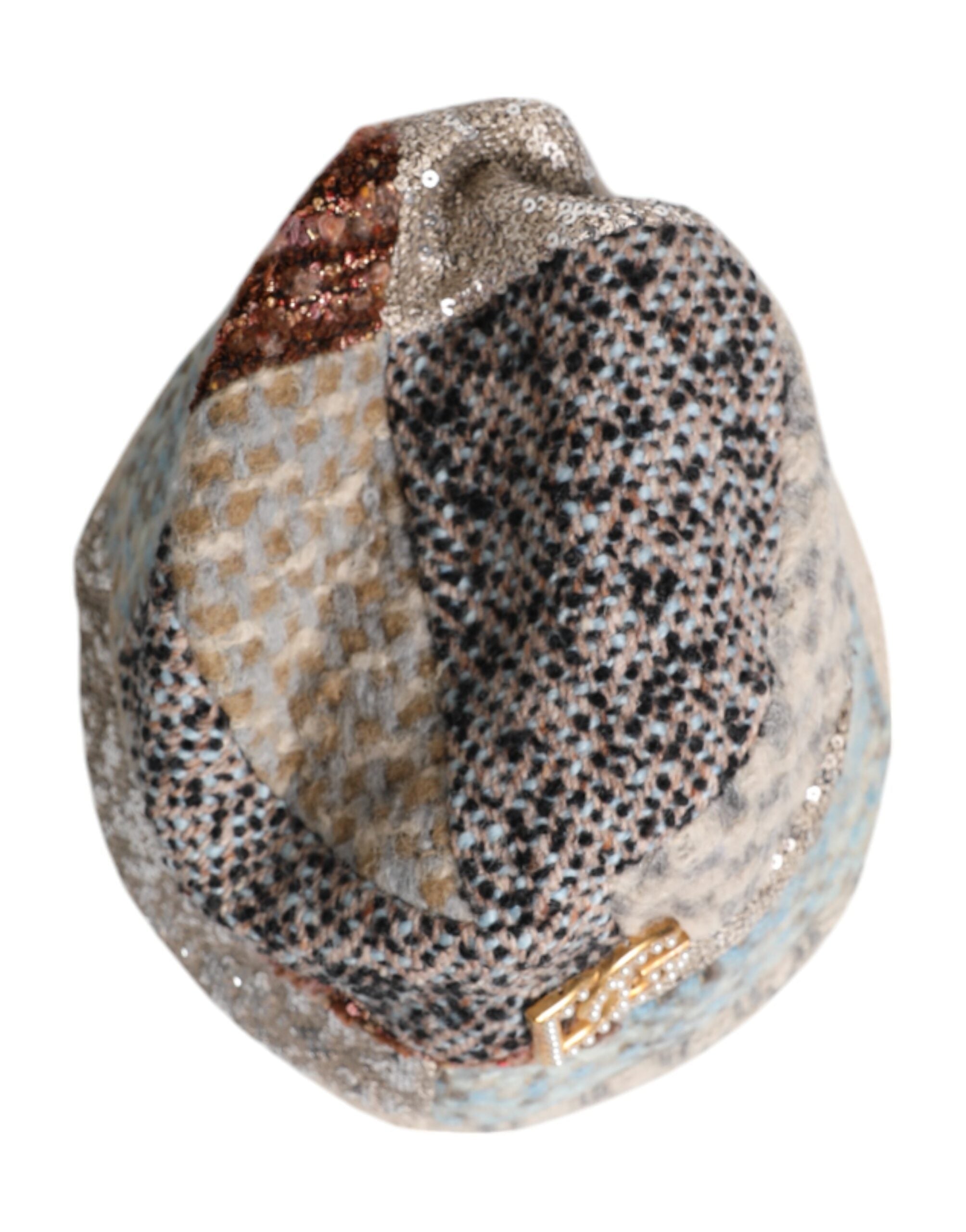 Multicolor Patchwork Embellished Bucket Hat