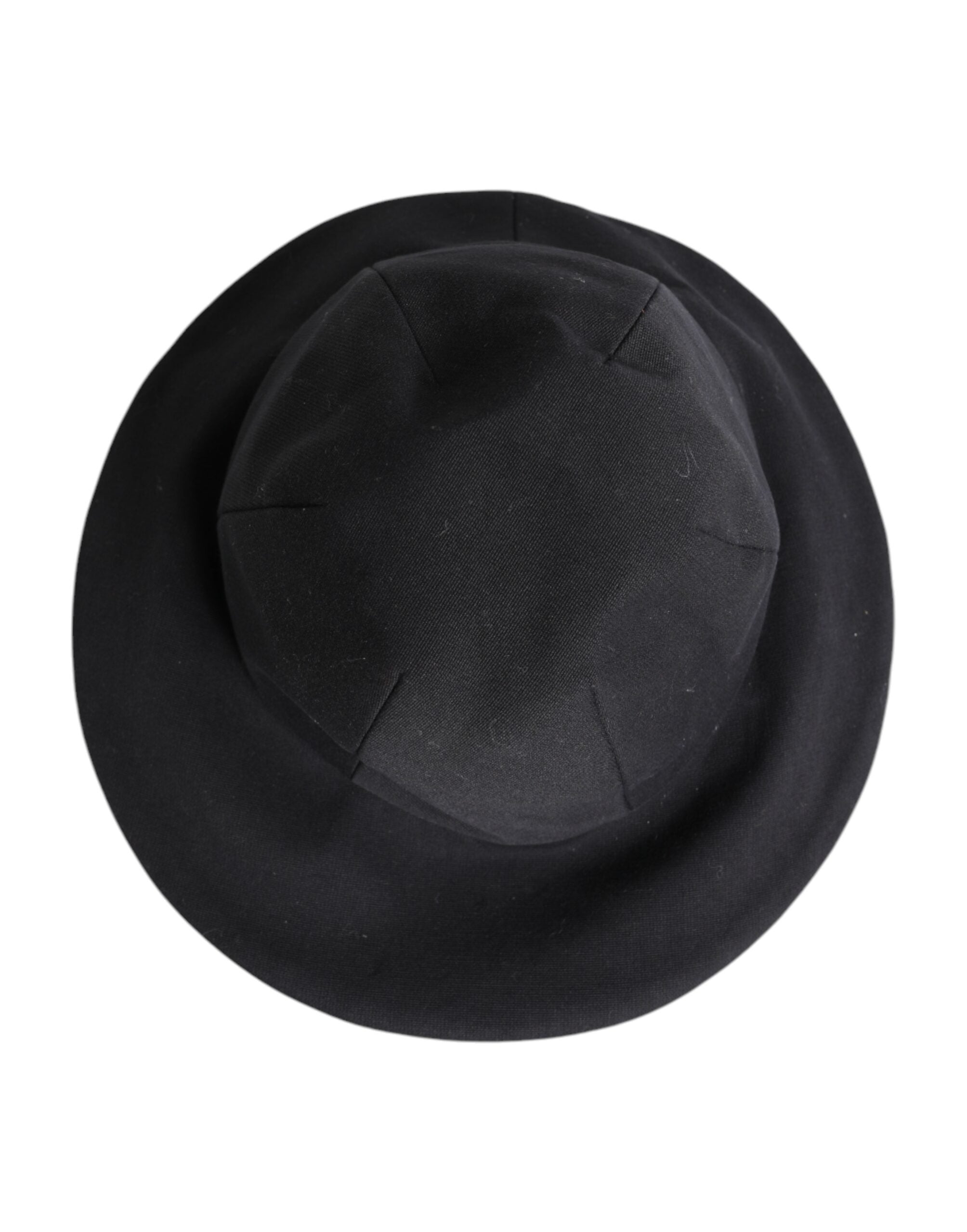 Black Cotton Wide Brim Bucket Hat