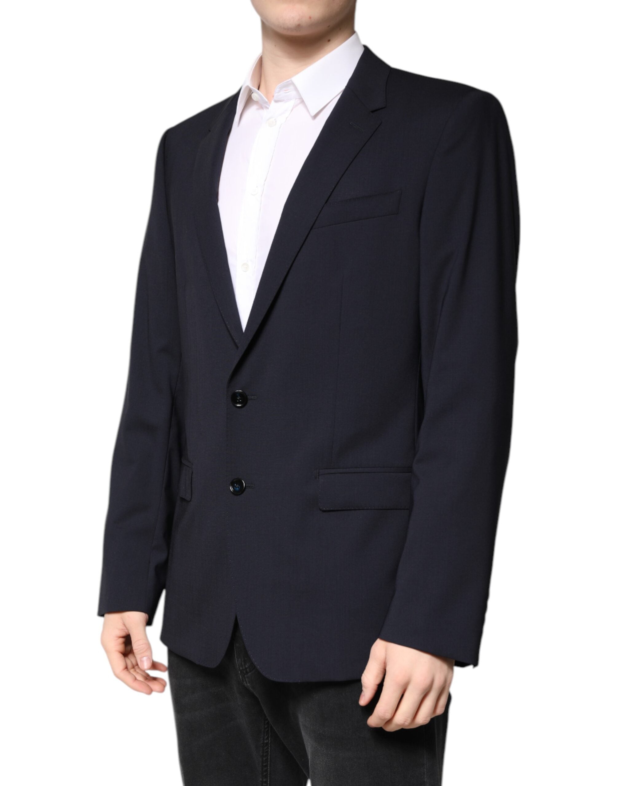 Black MARTINI Single Breasted Coat Blazer